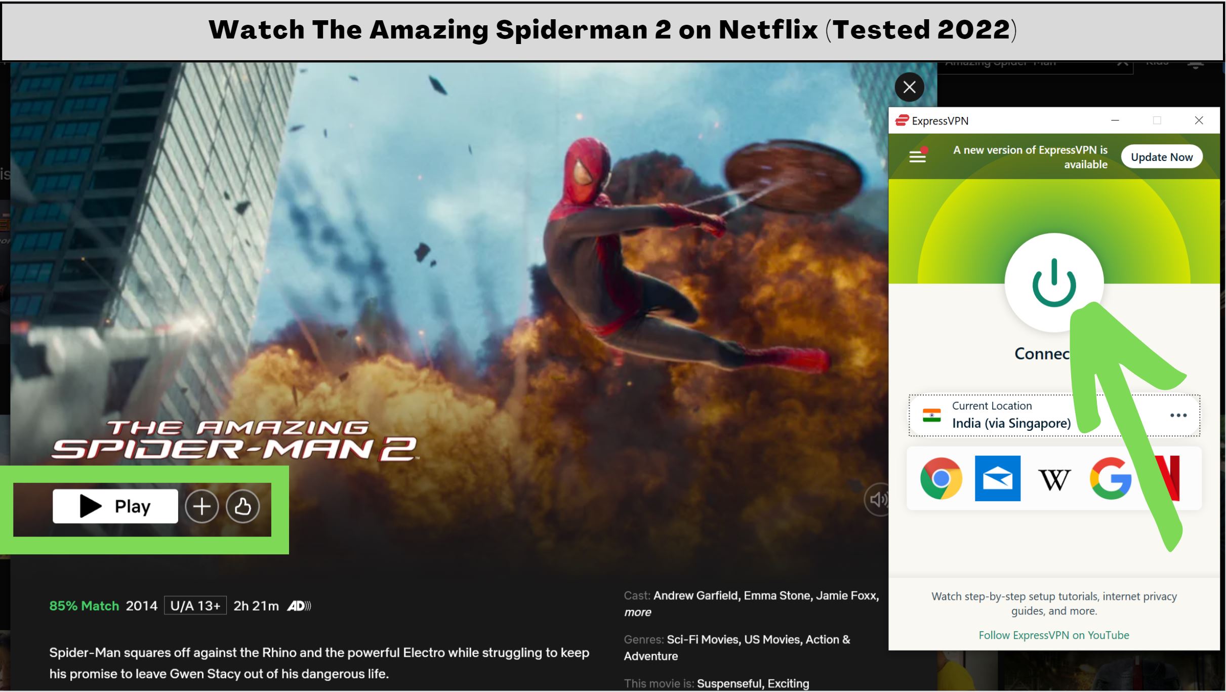 watch amazing spiderman 2 netflix