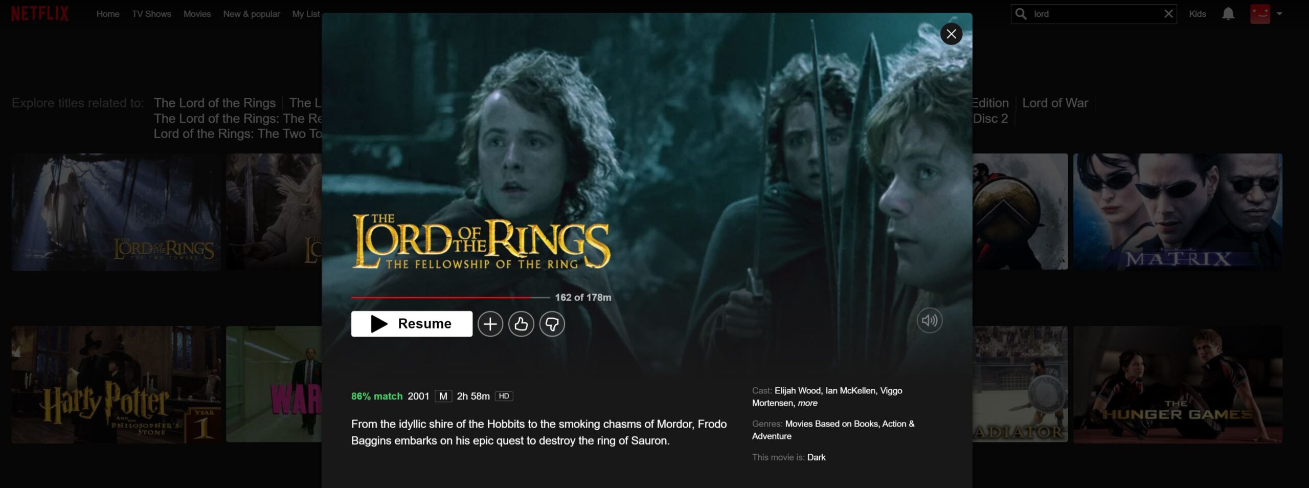 Lord of the rings Netflix