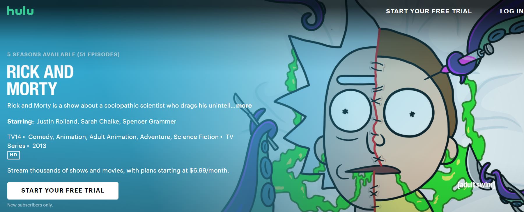Rick and Morty season 5 Hulu canada