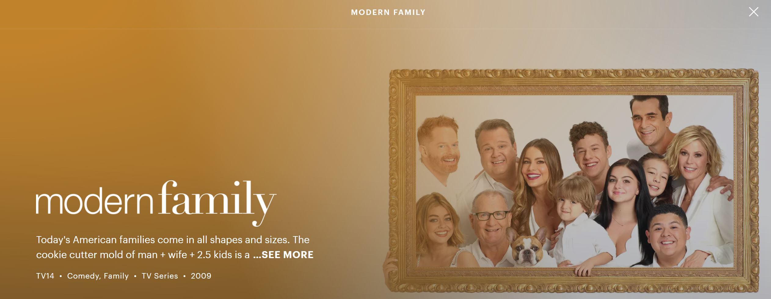 Watch modern family in UK Hulu