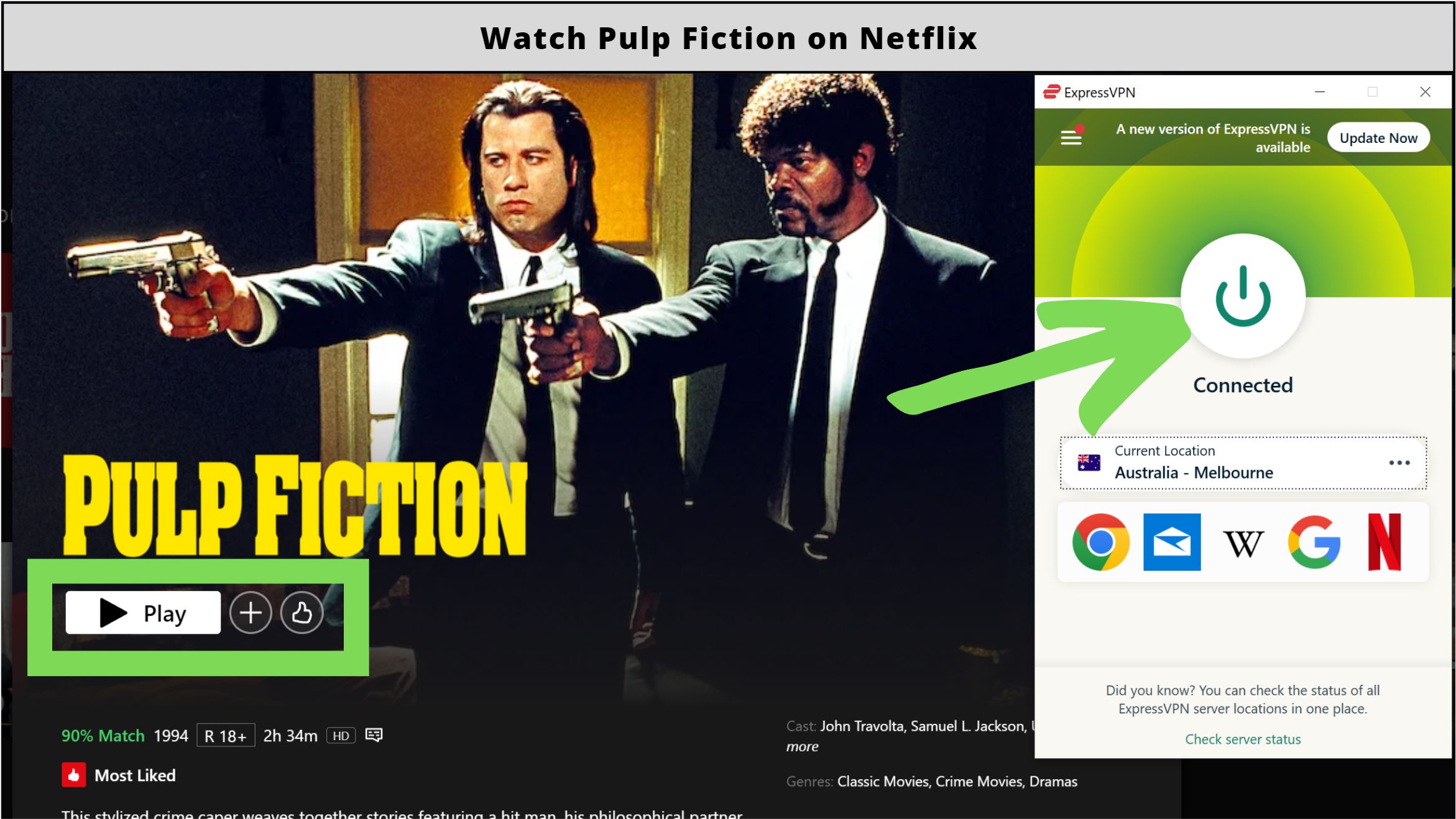 is pulp fiction on netflix