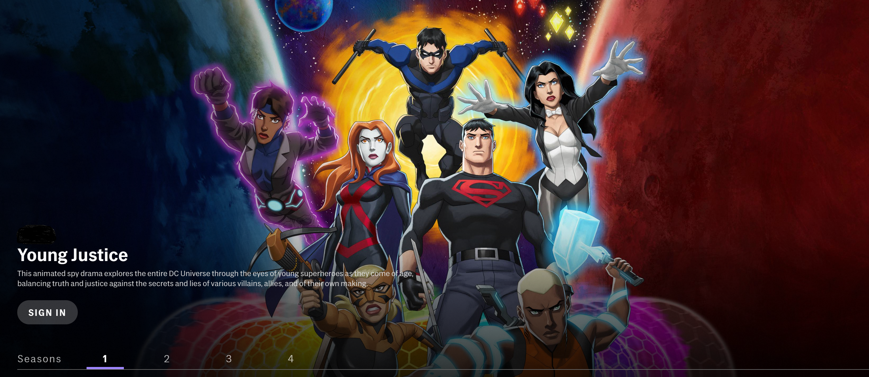 Young Justice on HBO in UK