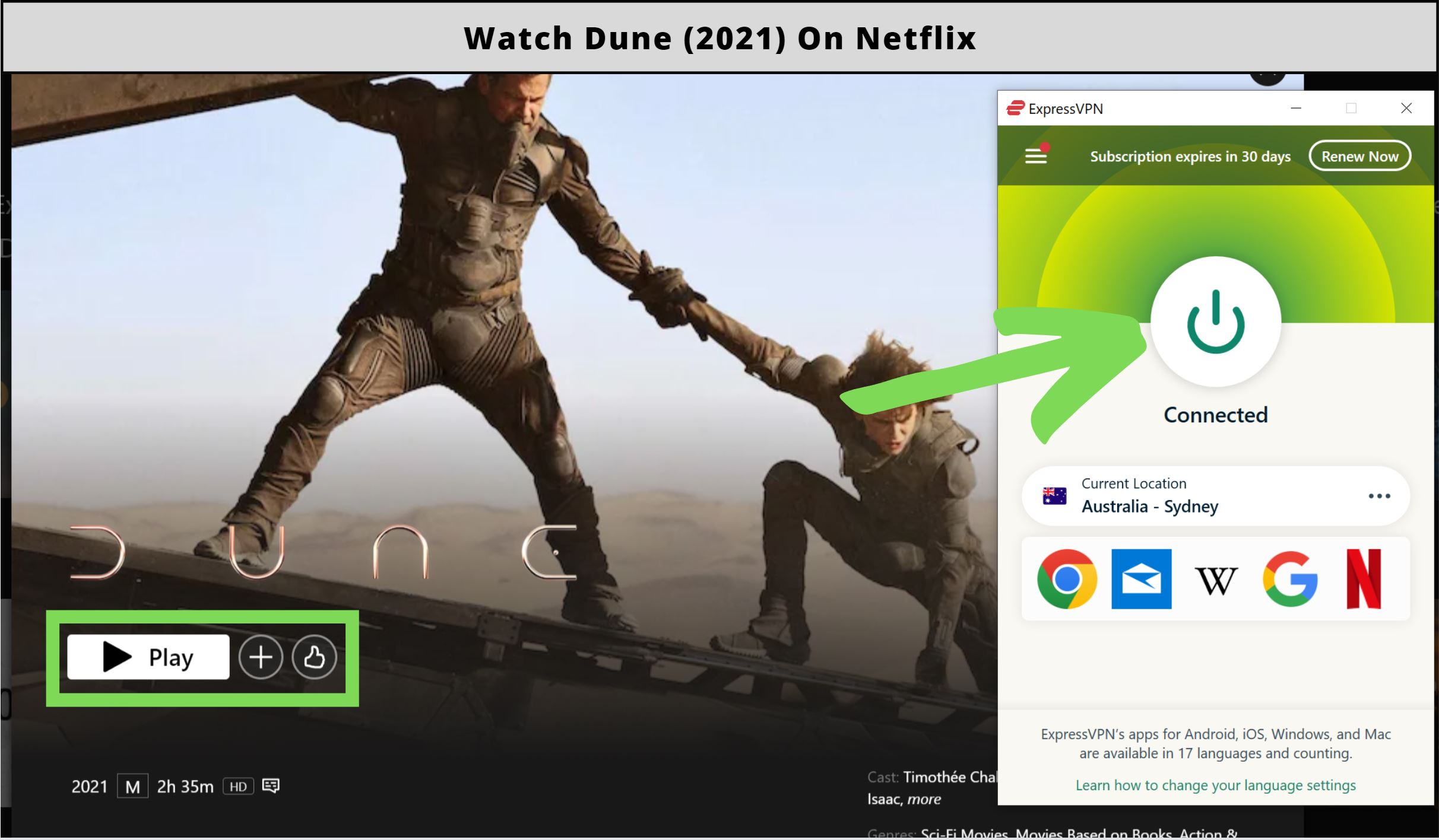 Is Dune on Netflix in 2023?