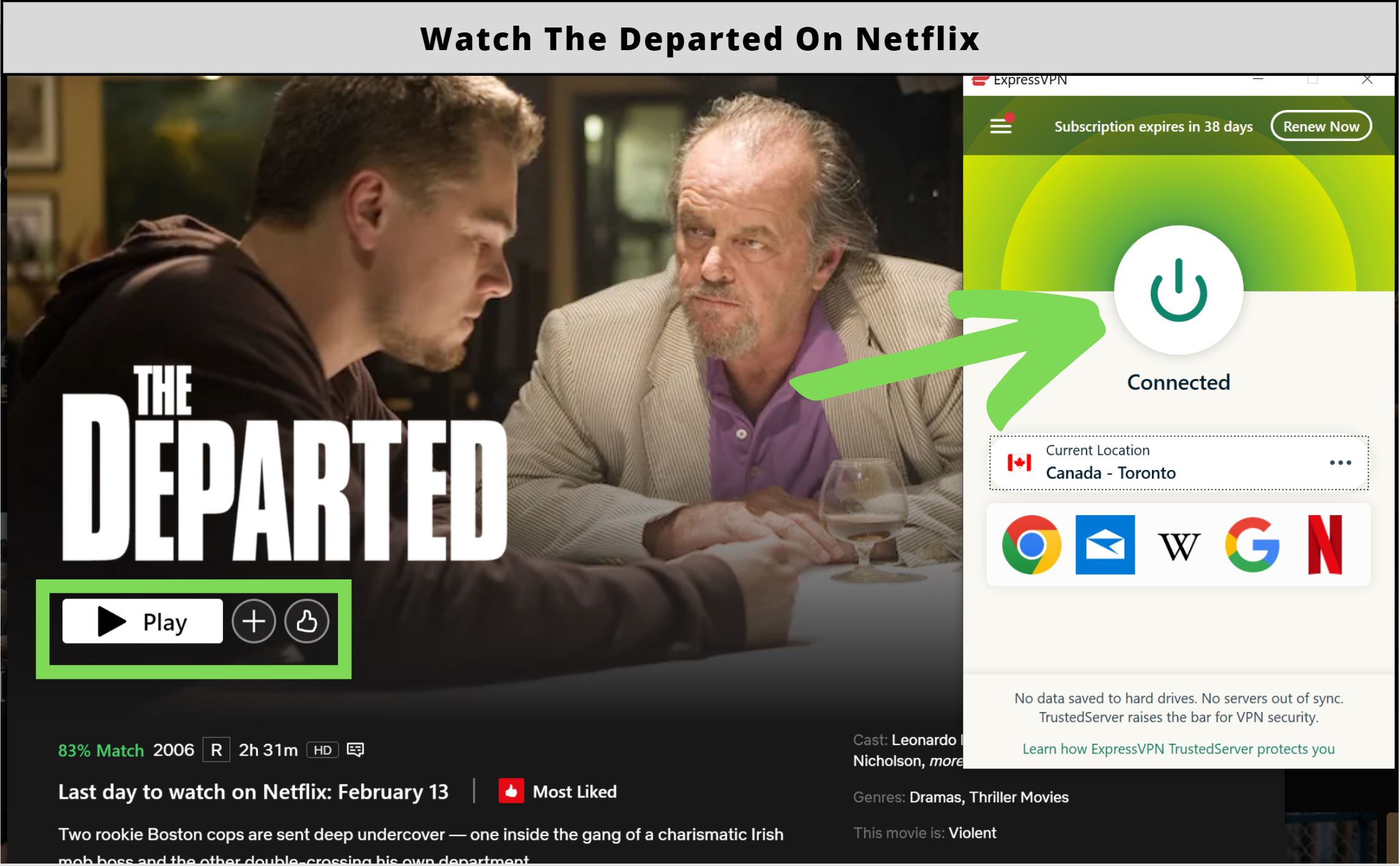 Is The Departed on Netflix in 2023?