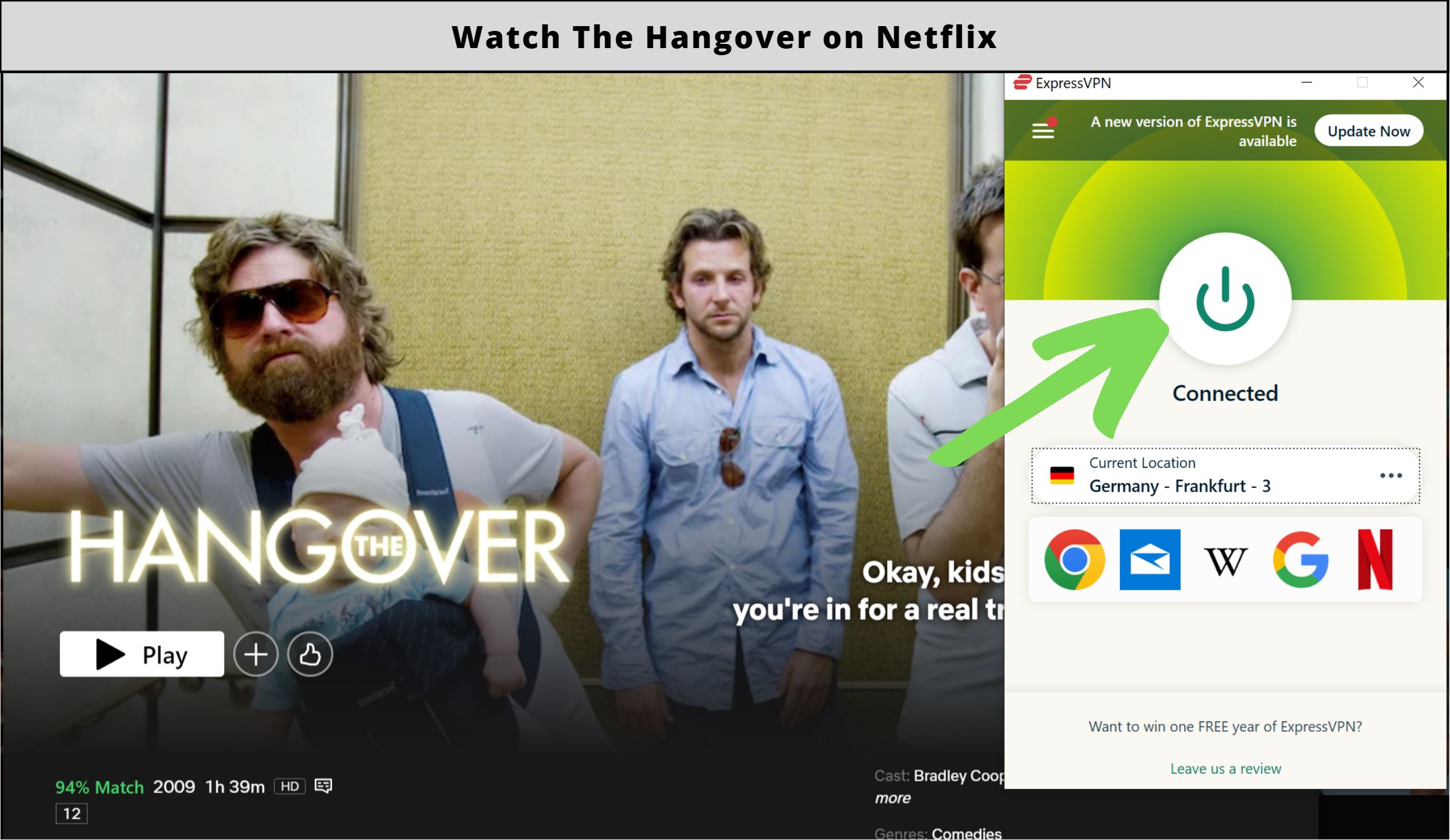 Is The Hangover on Netflix?