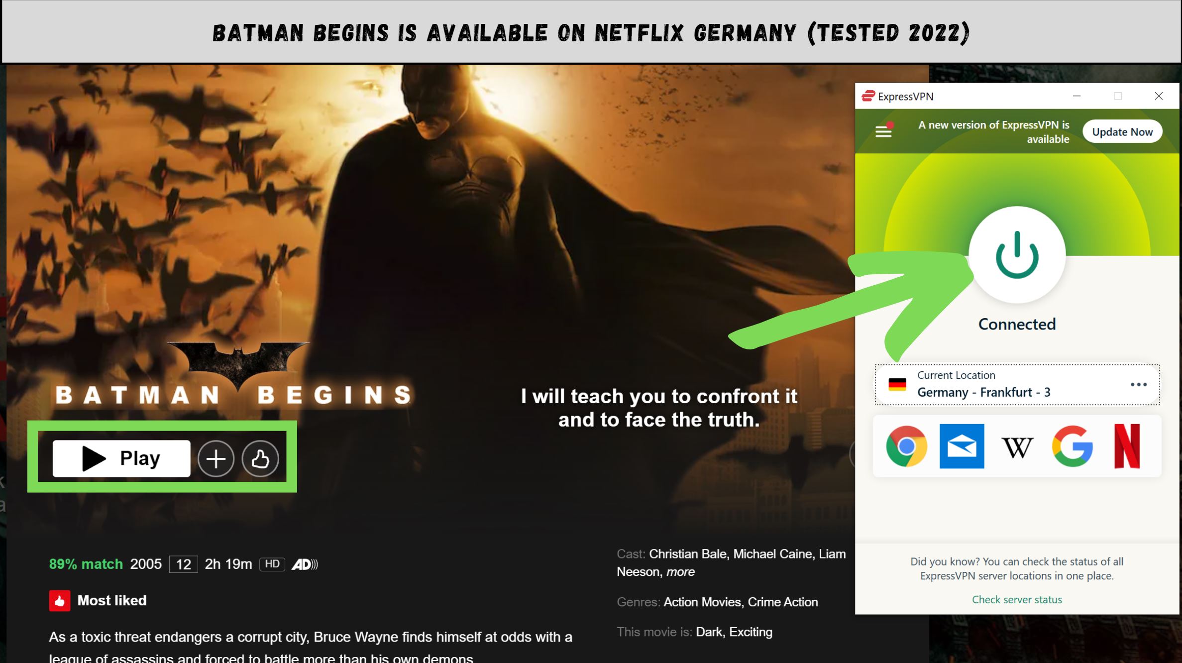 Batman Begins Netflix