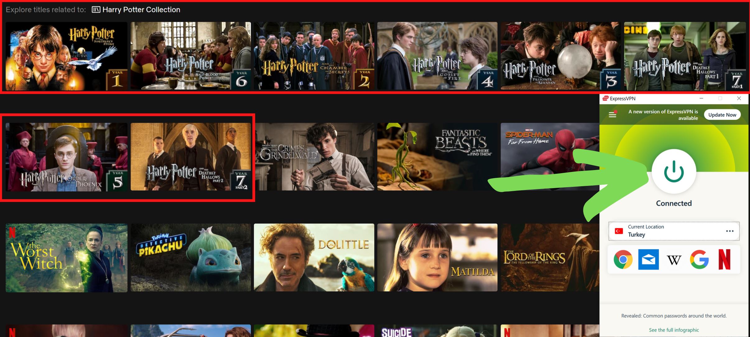 stream Harry Potter Netflix