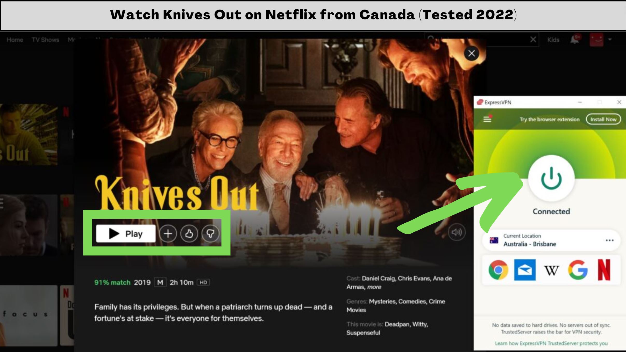 Is Knives Out on Netflix