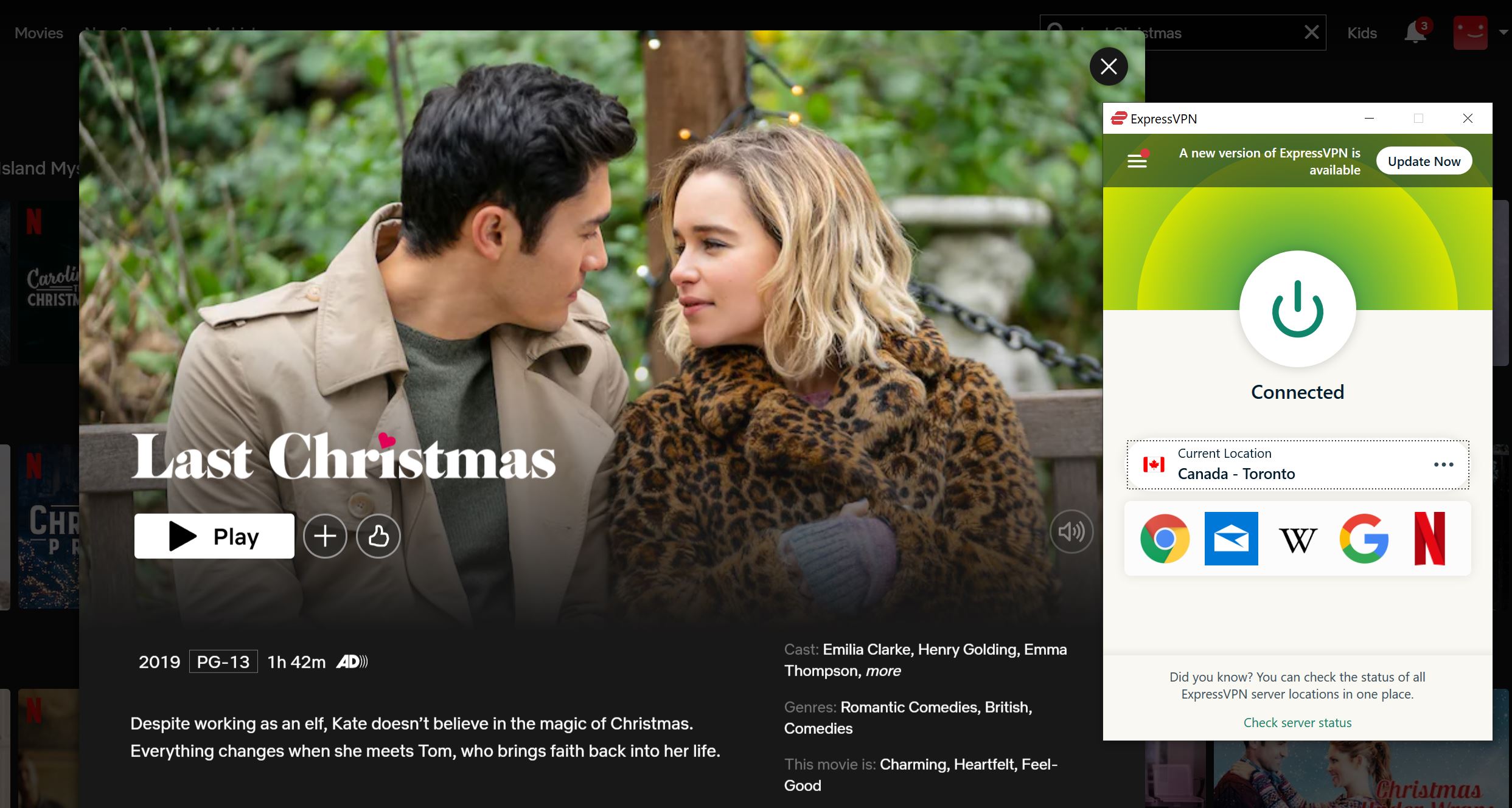 watch Last Christmas Netflix