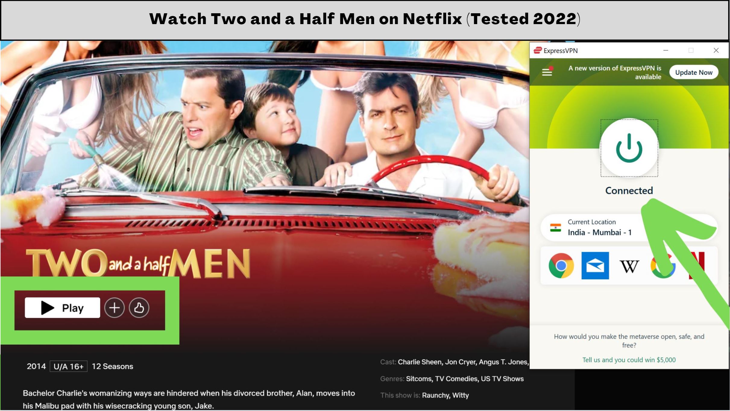 Two and a Half Men on Netflix