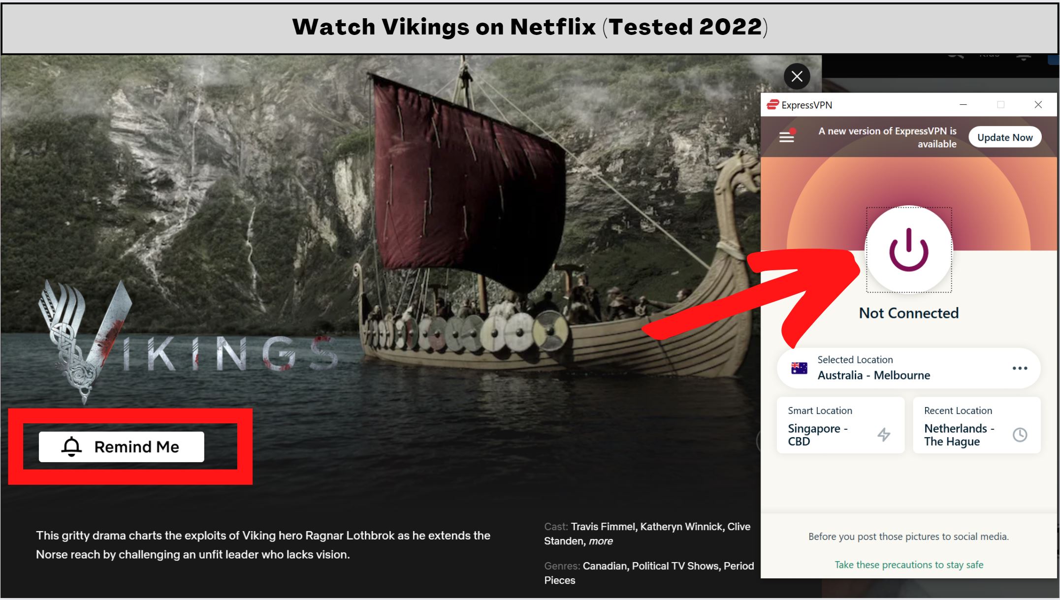 stream Vikings on Netflix