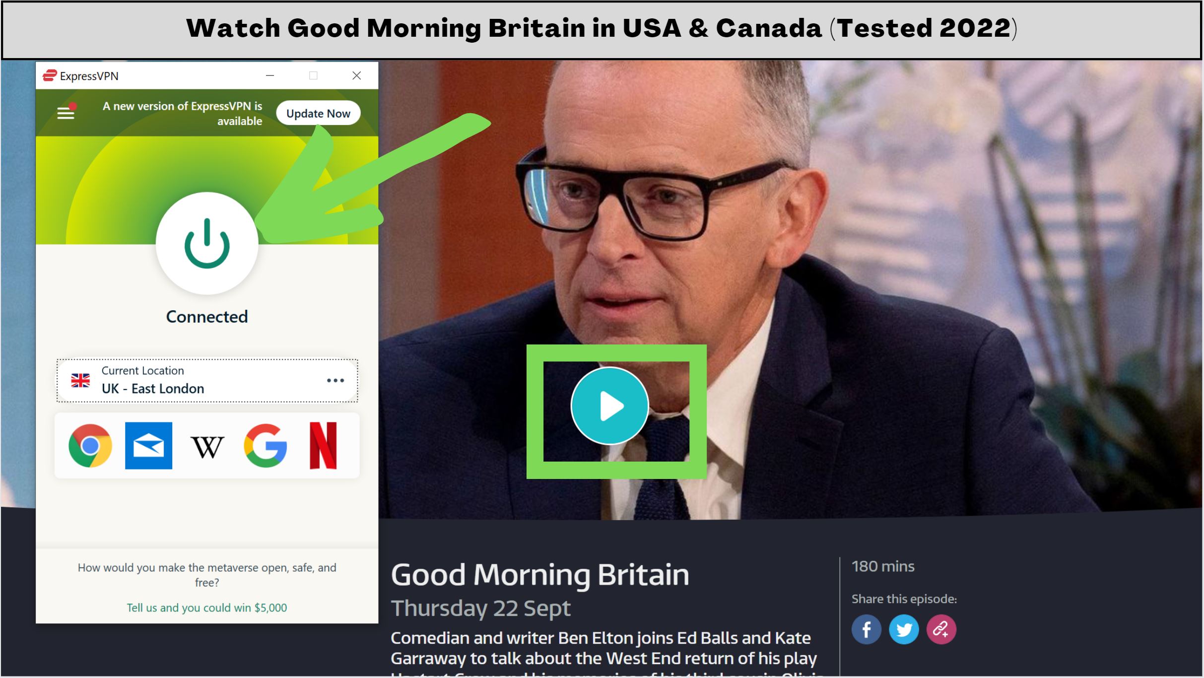 watch Good Morning Britain in the US