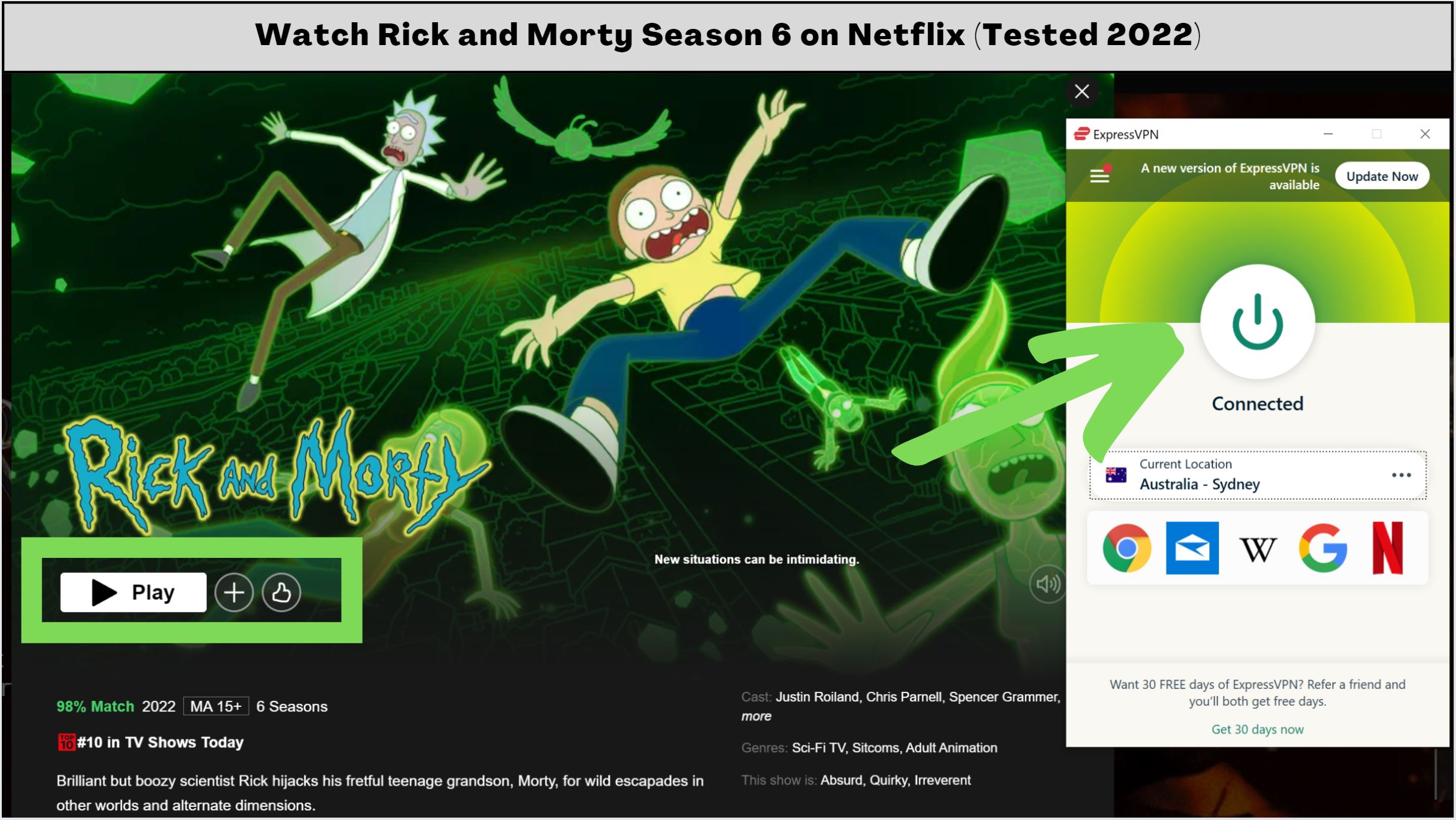 Rick and morty netflix