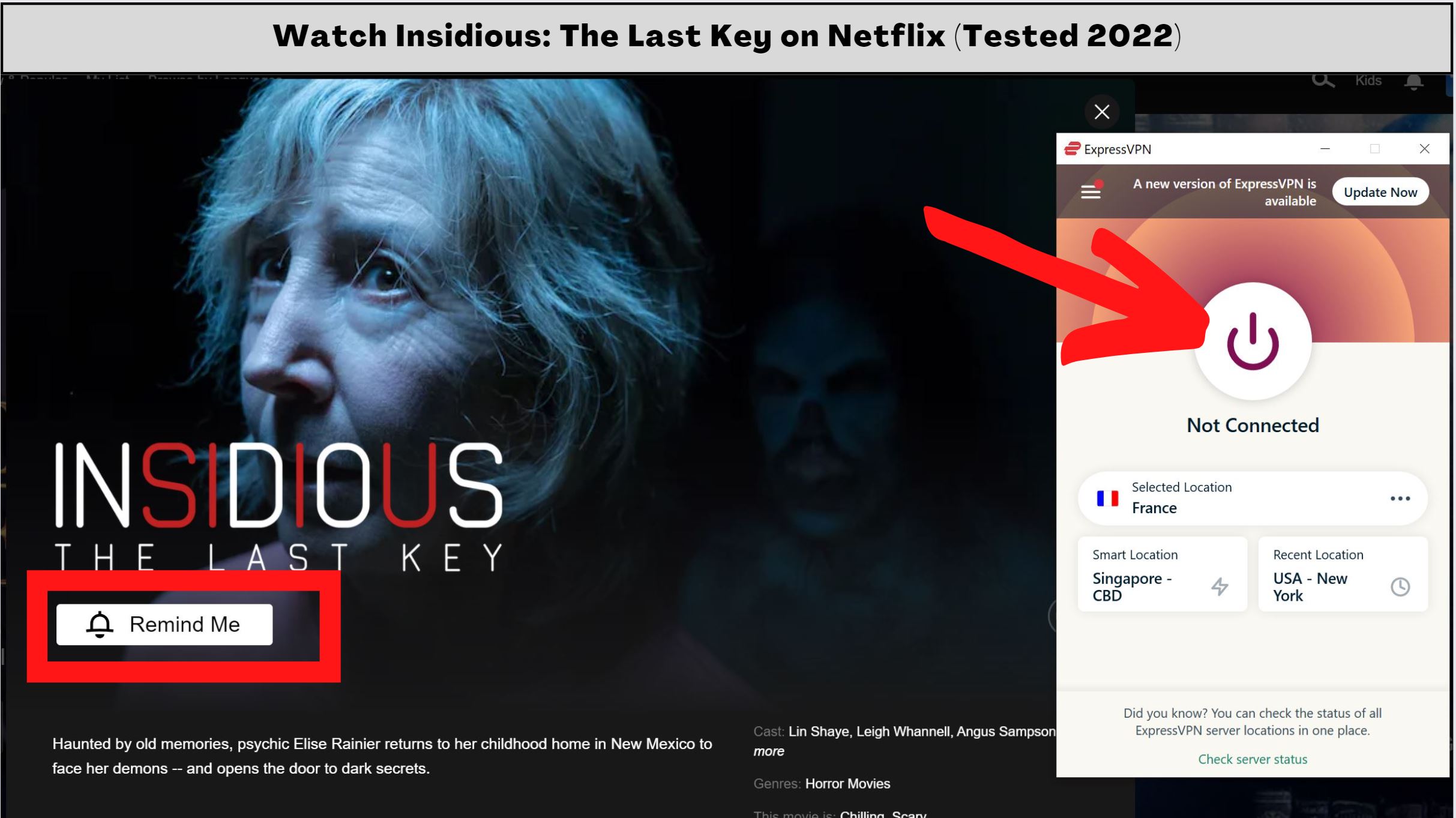 is Insidious: The Last Key on Netflix