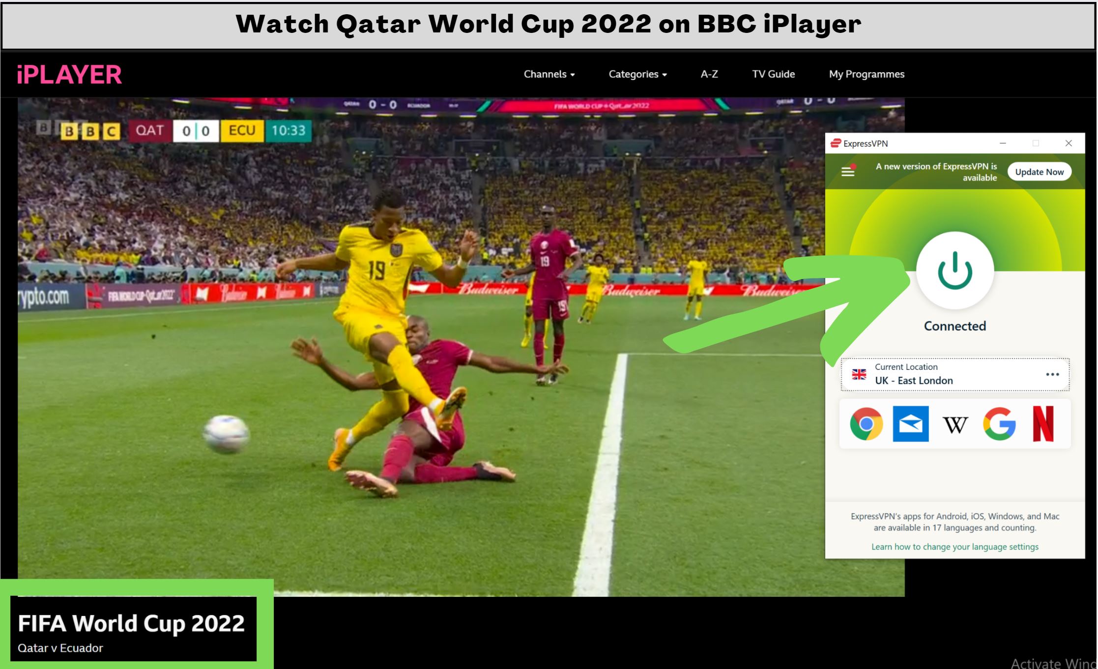 watch Qatar World Cup on BBC