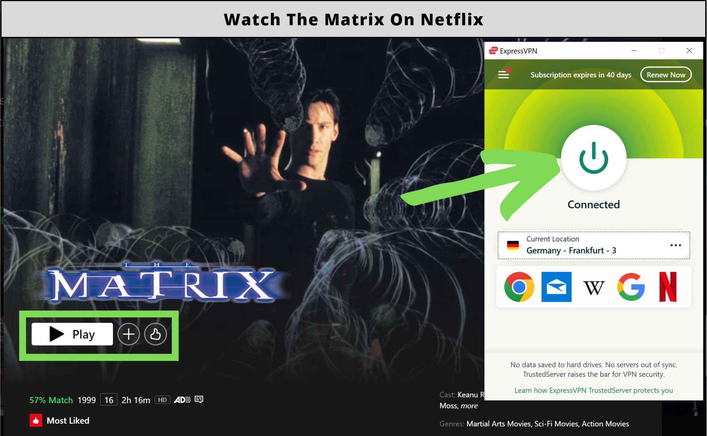 is the matrix on netflix