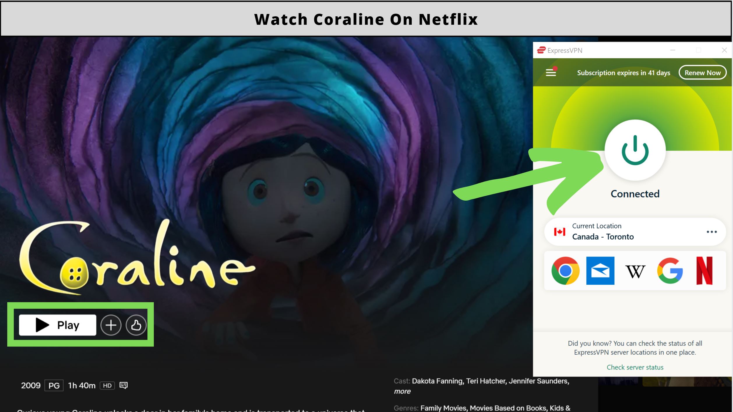 Is Coraline On Netflix?
