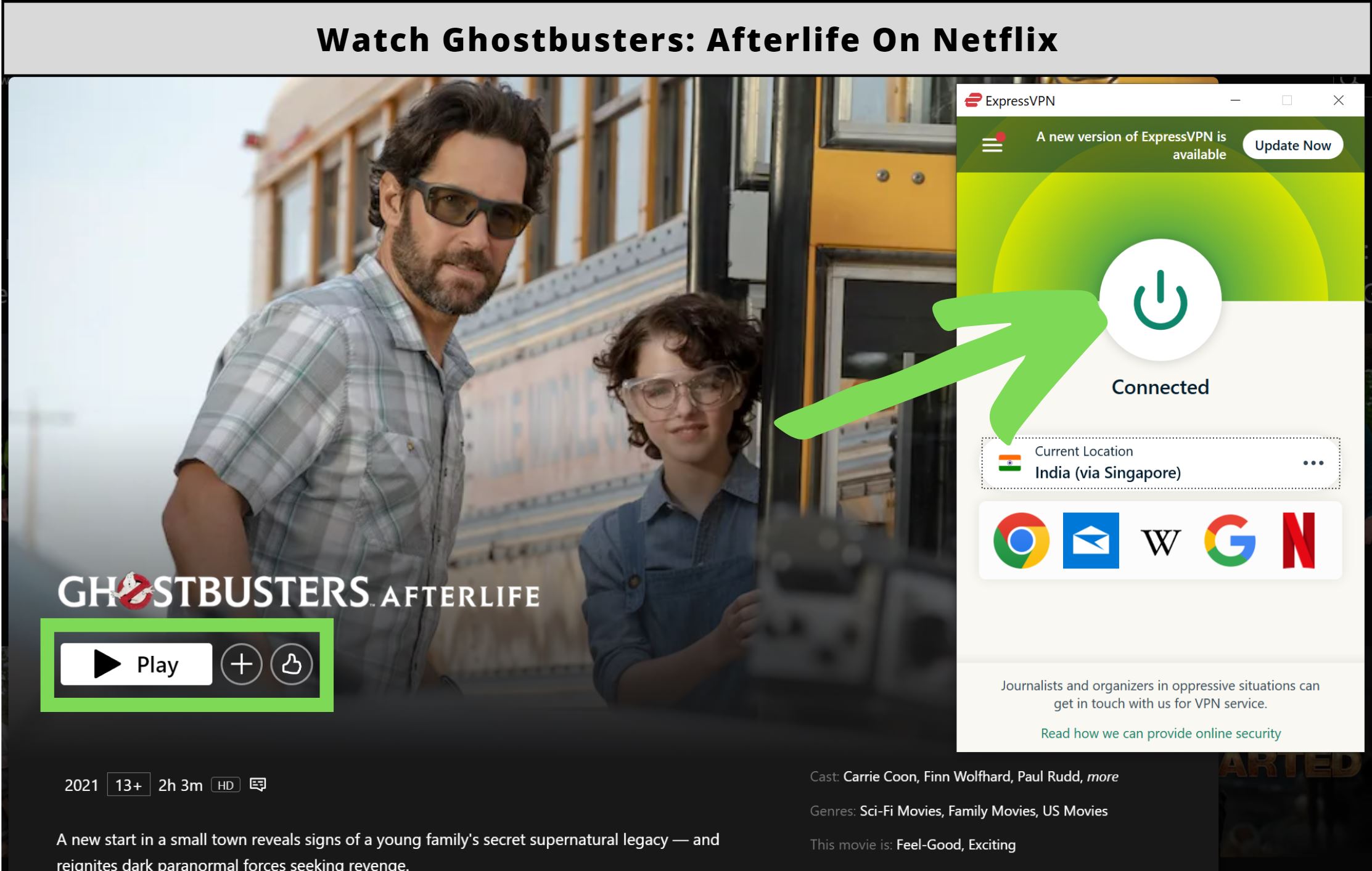 Is Ghostbusters: Afterlife on Netflix?