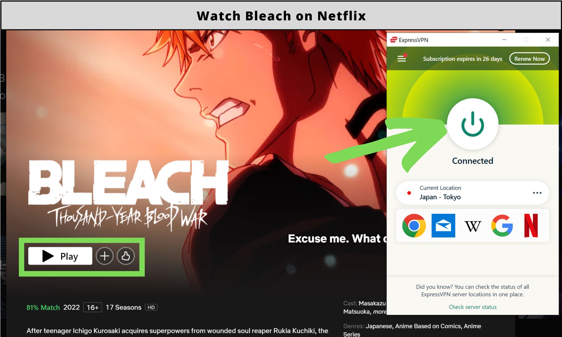 Is Bleach on Netflix in 2023?