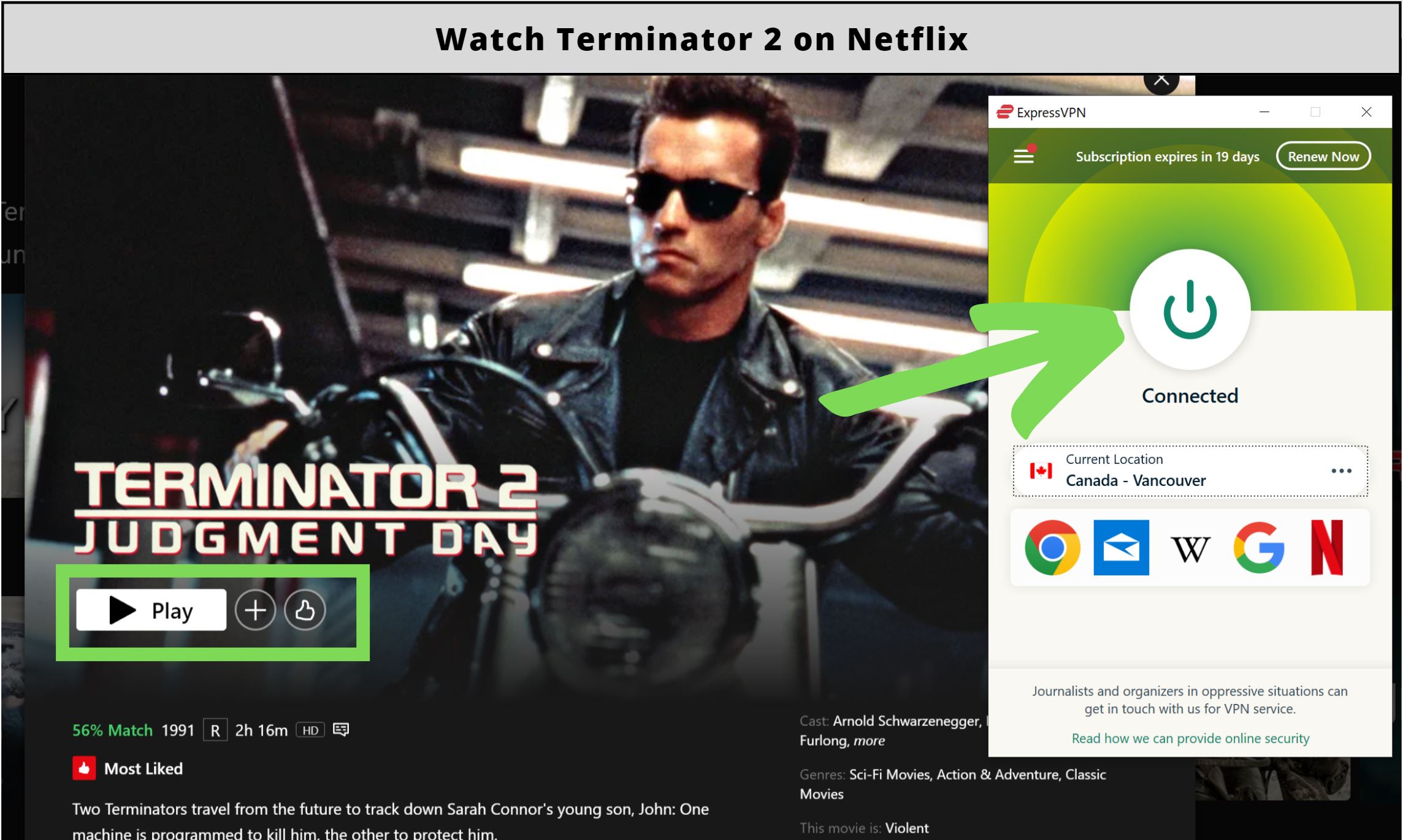 Is Terminator 2 on Netflix in 2023?