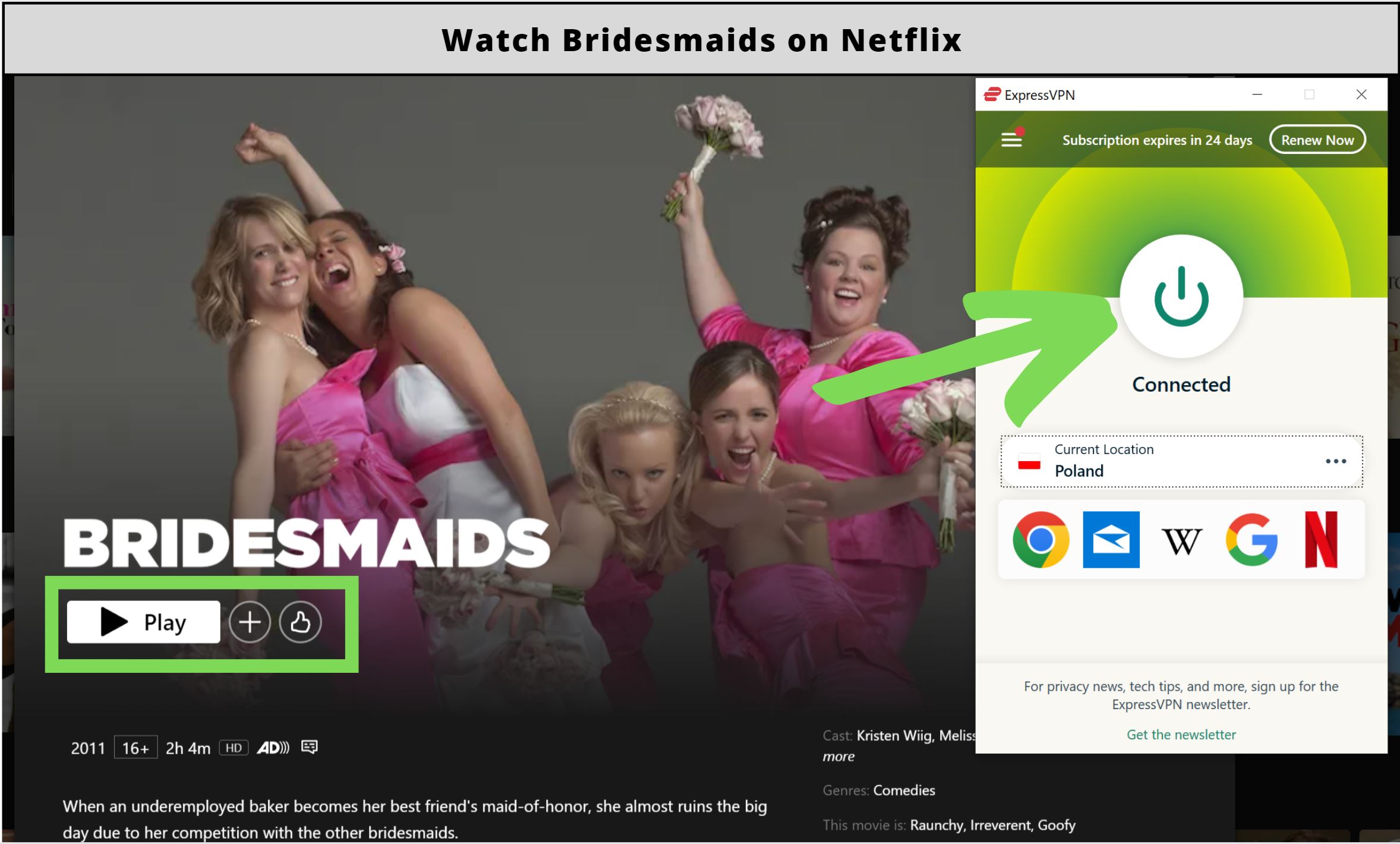 Is Bridesmaid on Netflix in 2023?