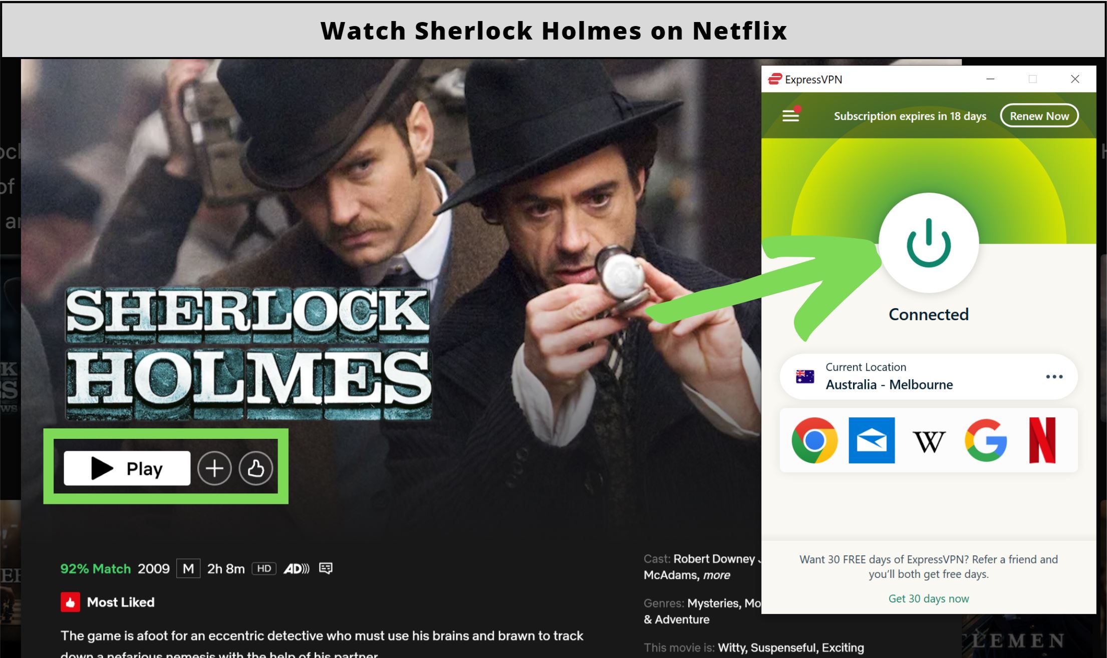 Is Sherlock Holmes on Netflix in 2023?