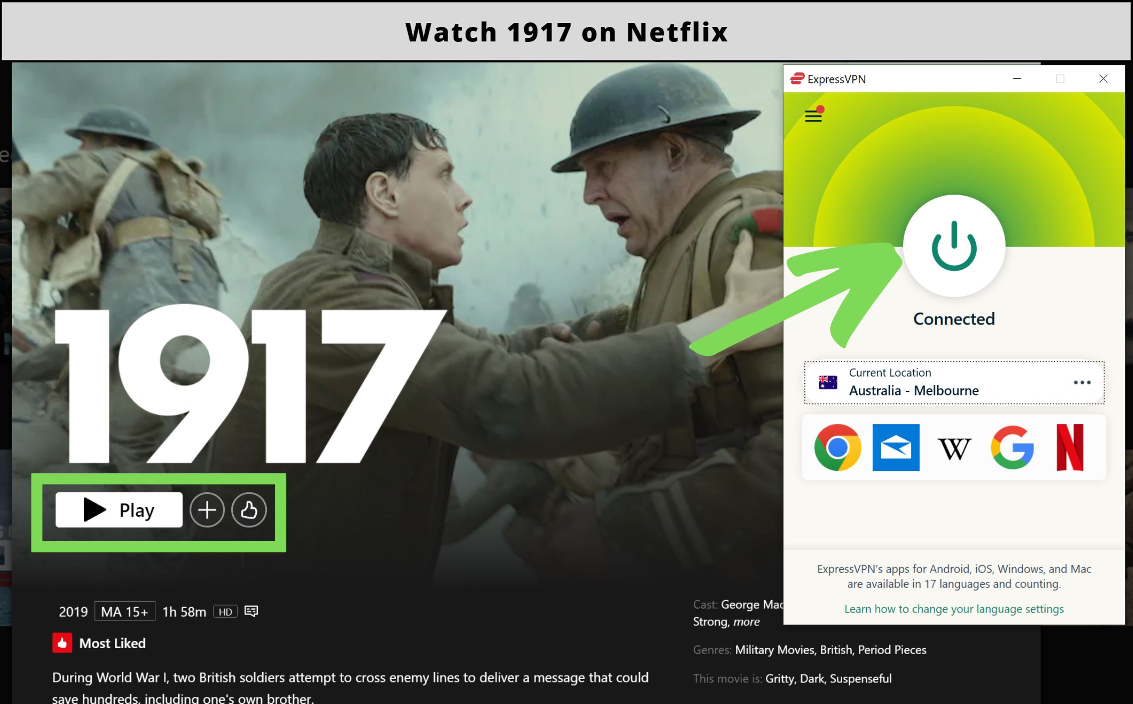 Is 1917 on Netflix in 2023?