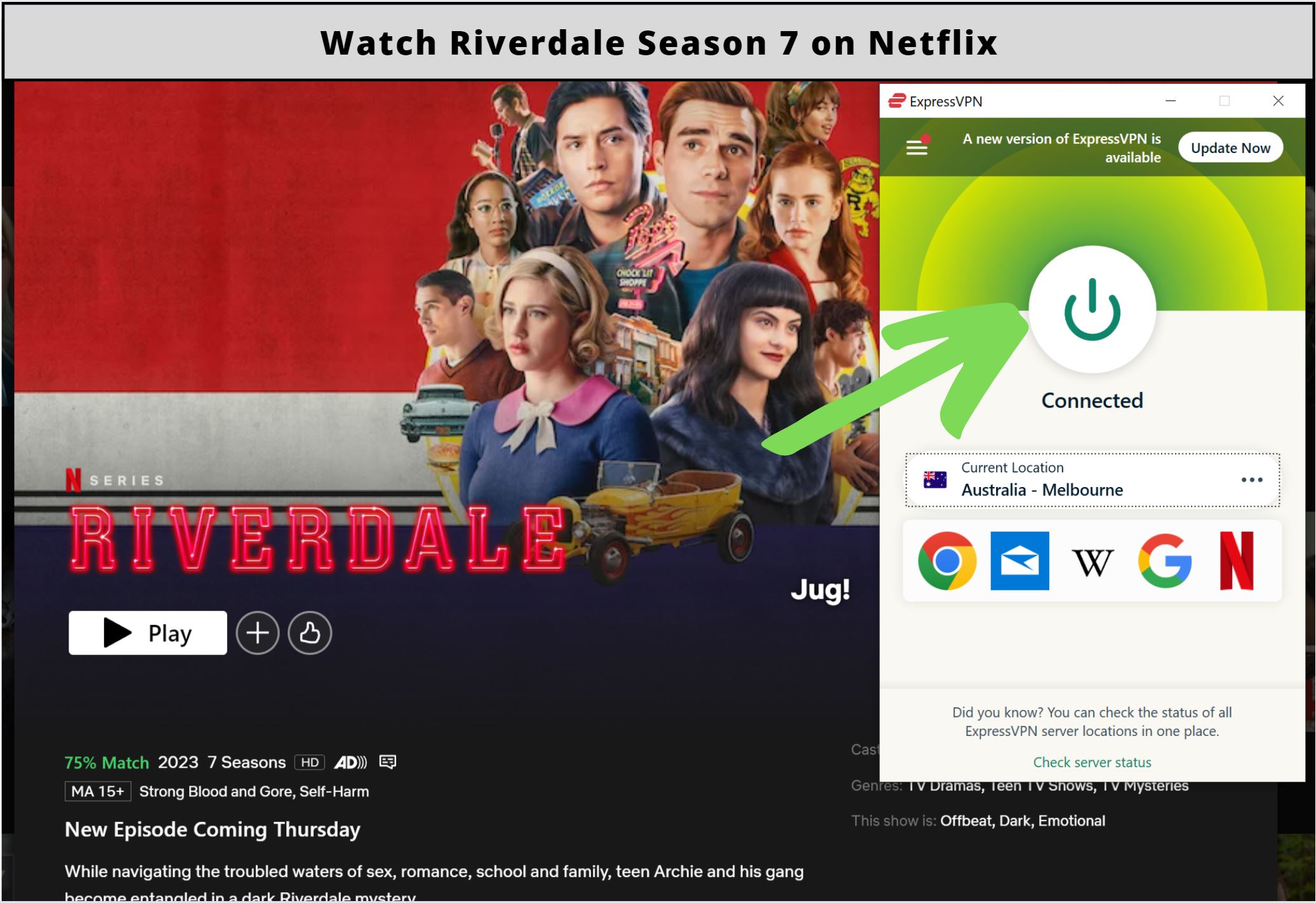 watch Riverdale Season 7 on Netflix in the United States?