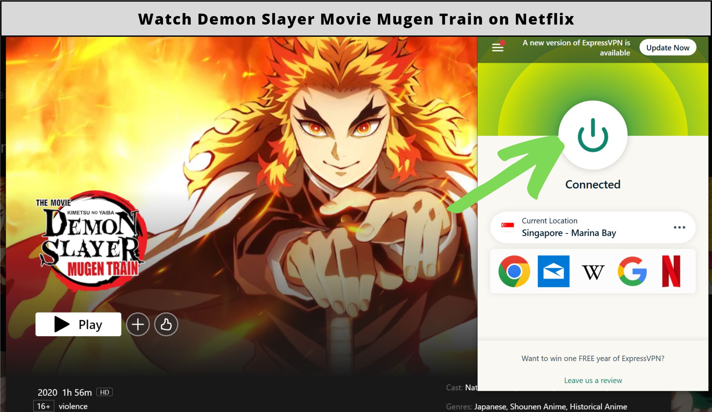 Is Demon Slayer: Mugen Train on Netflix?