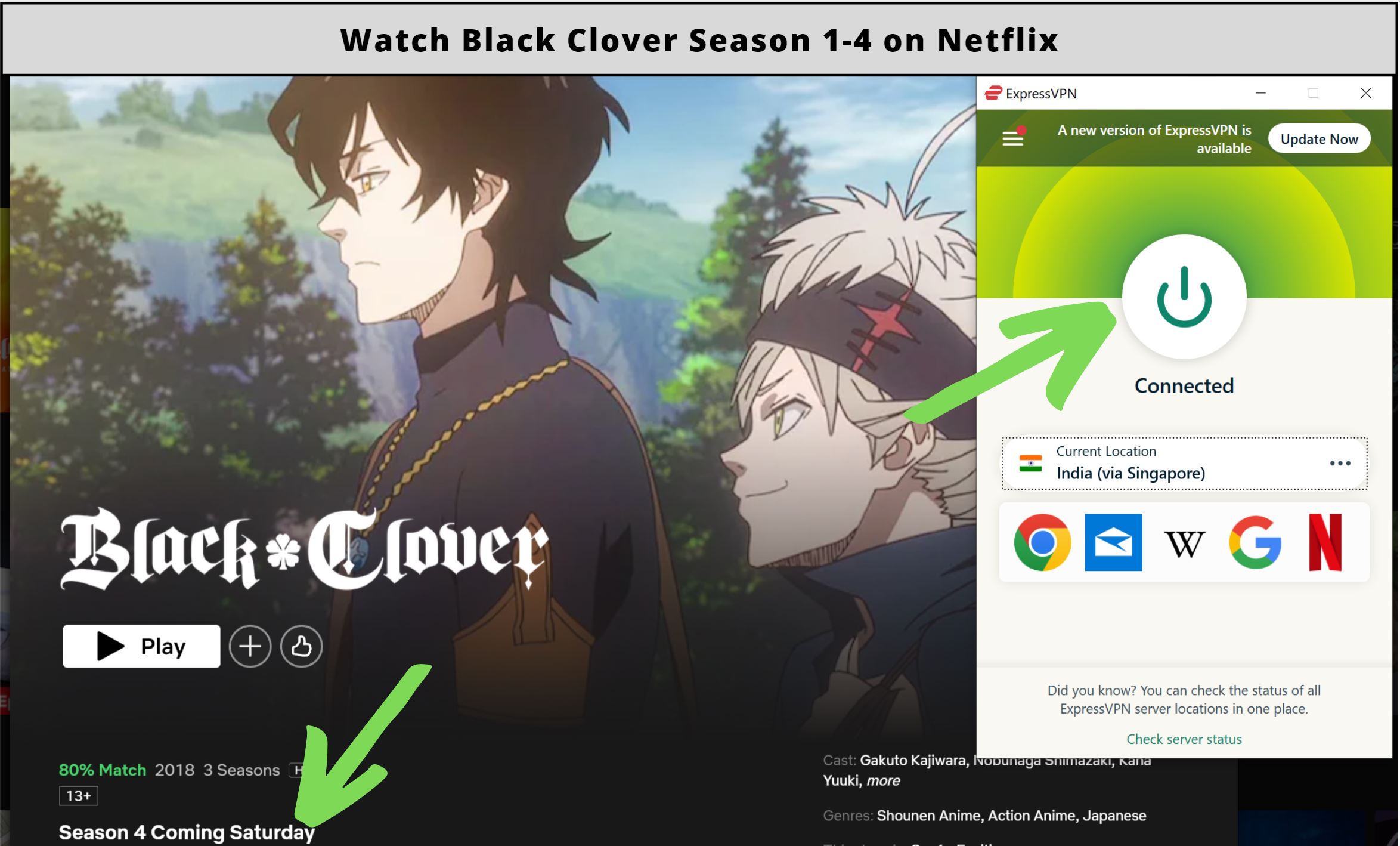 Is Black Clover on Netflix?