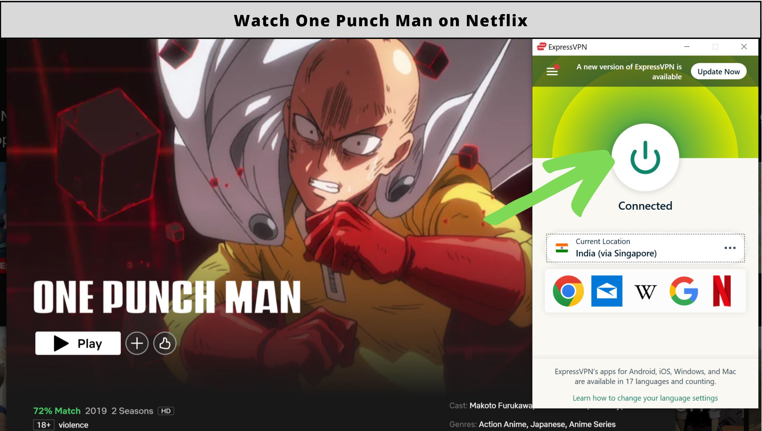Is One Punch Man on Netflix?