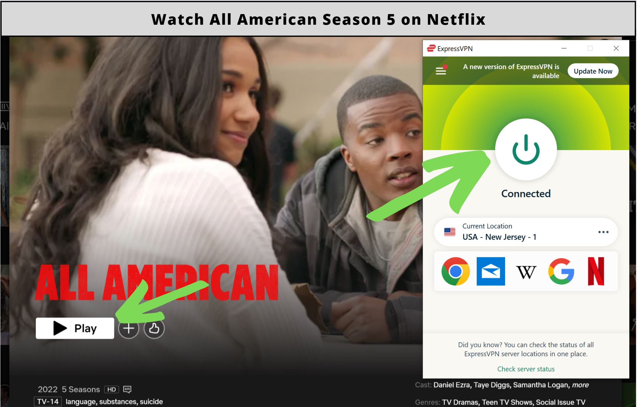 How to watch All American Season 5 on Netflix?