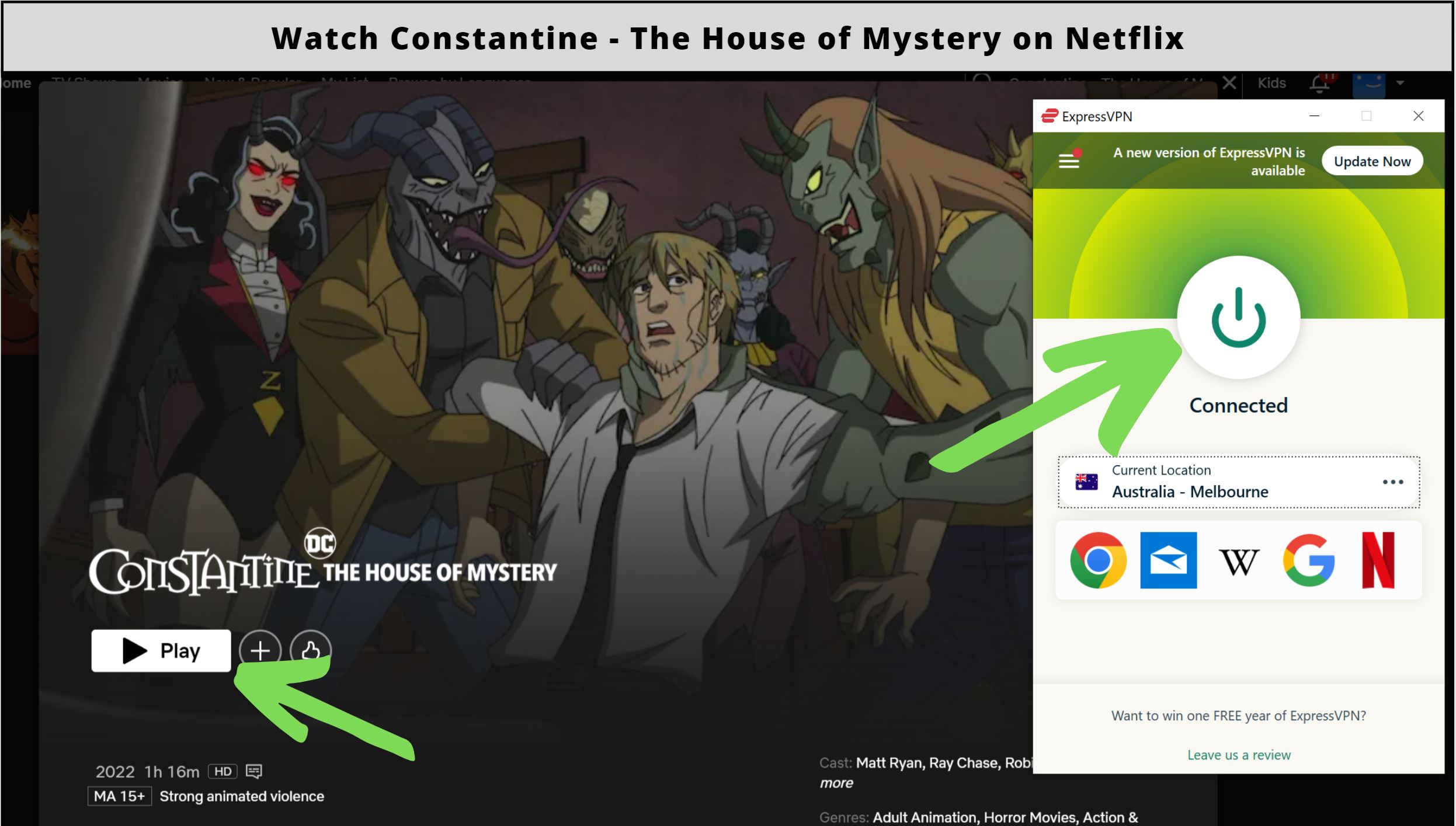 watch Constantine - The House of Mystery on Netflix in 2023?