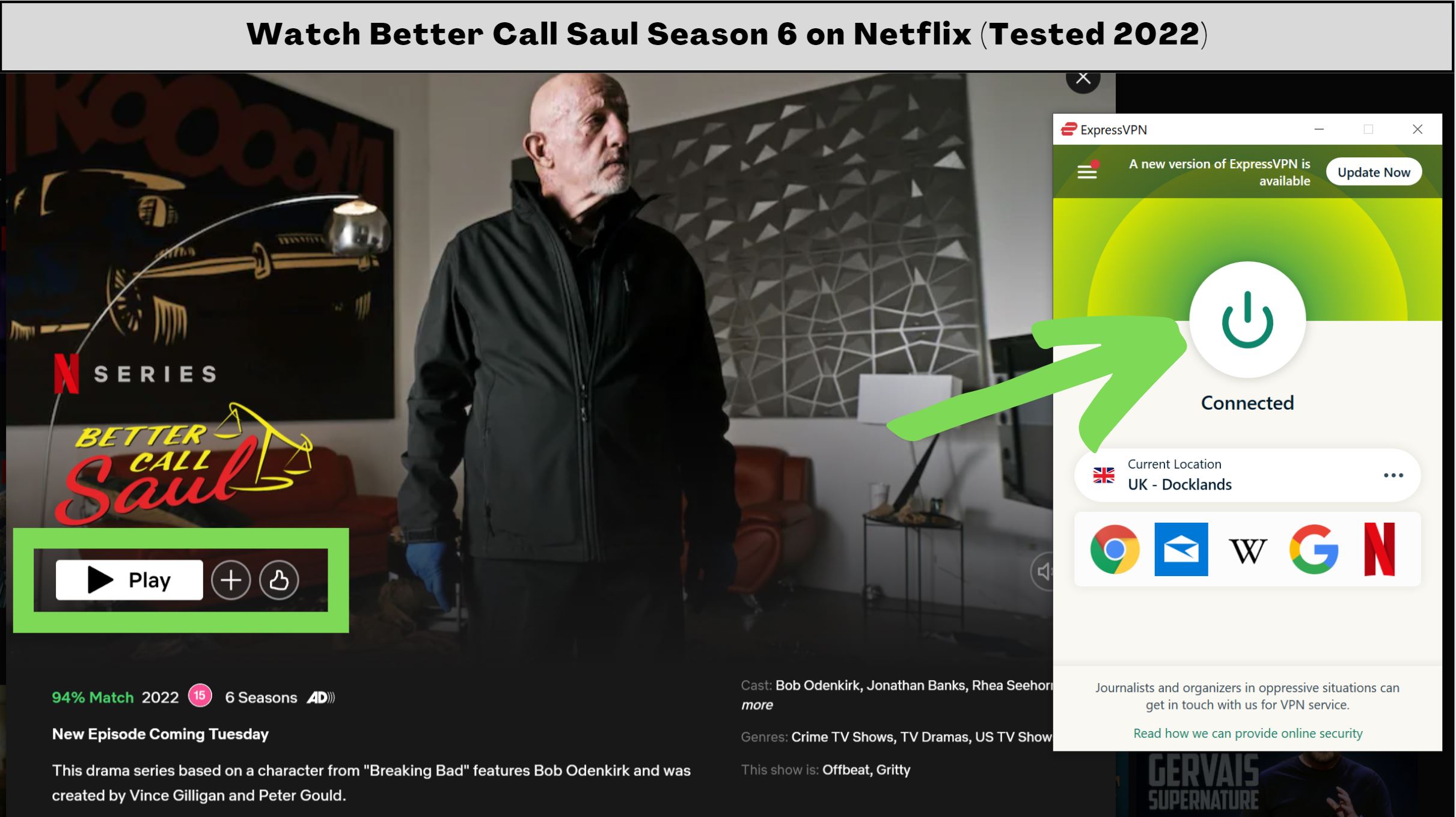 Better call saul S6 Netflix