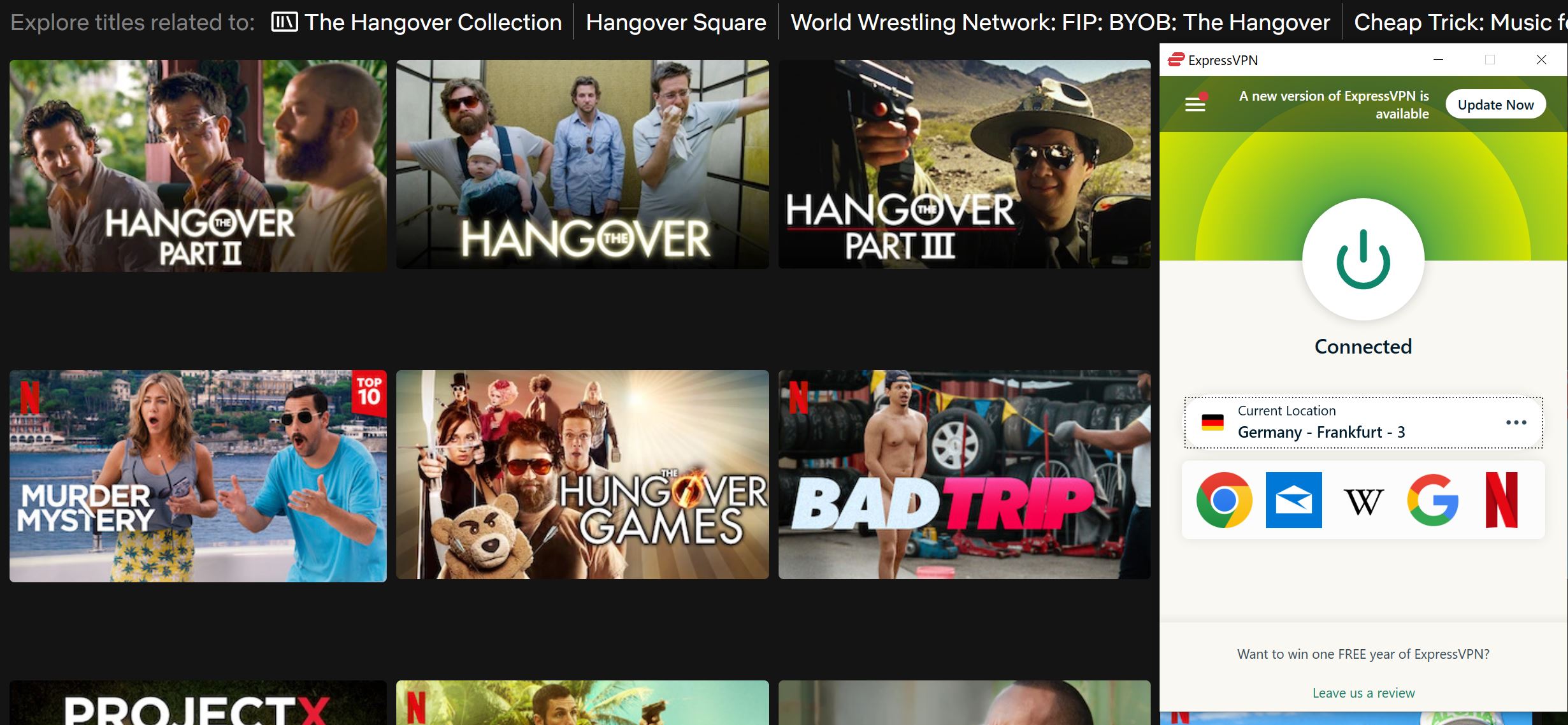 The Hangover Netflix countries