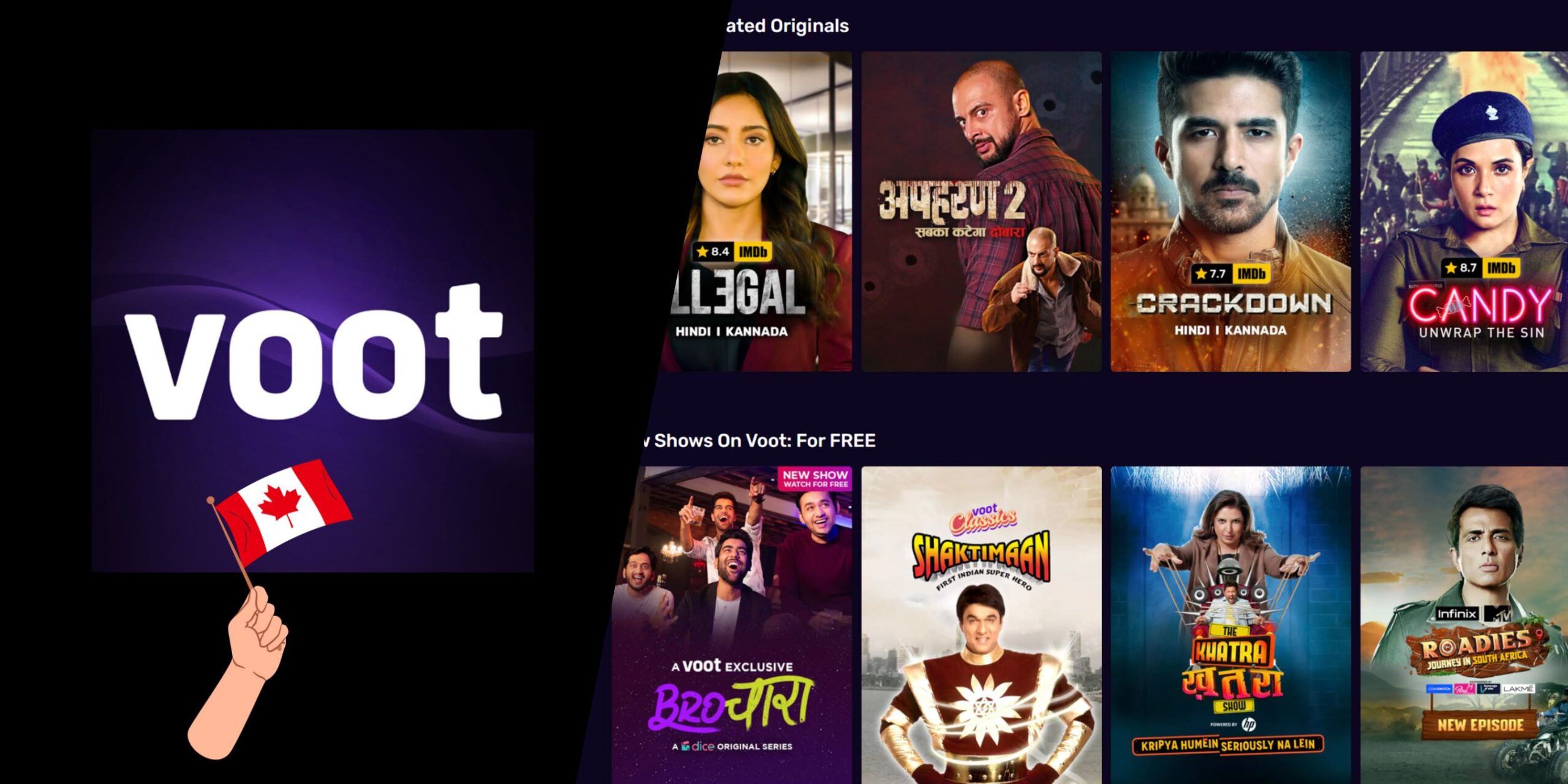 watch voot in canada