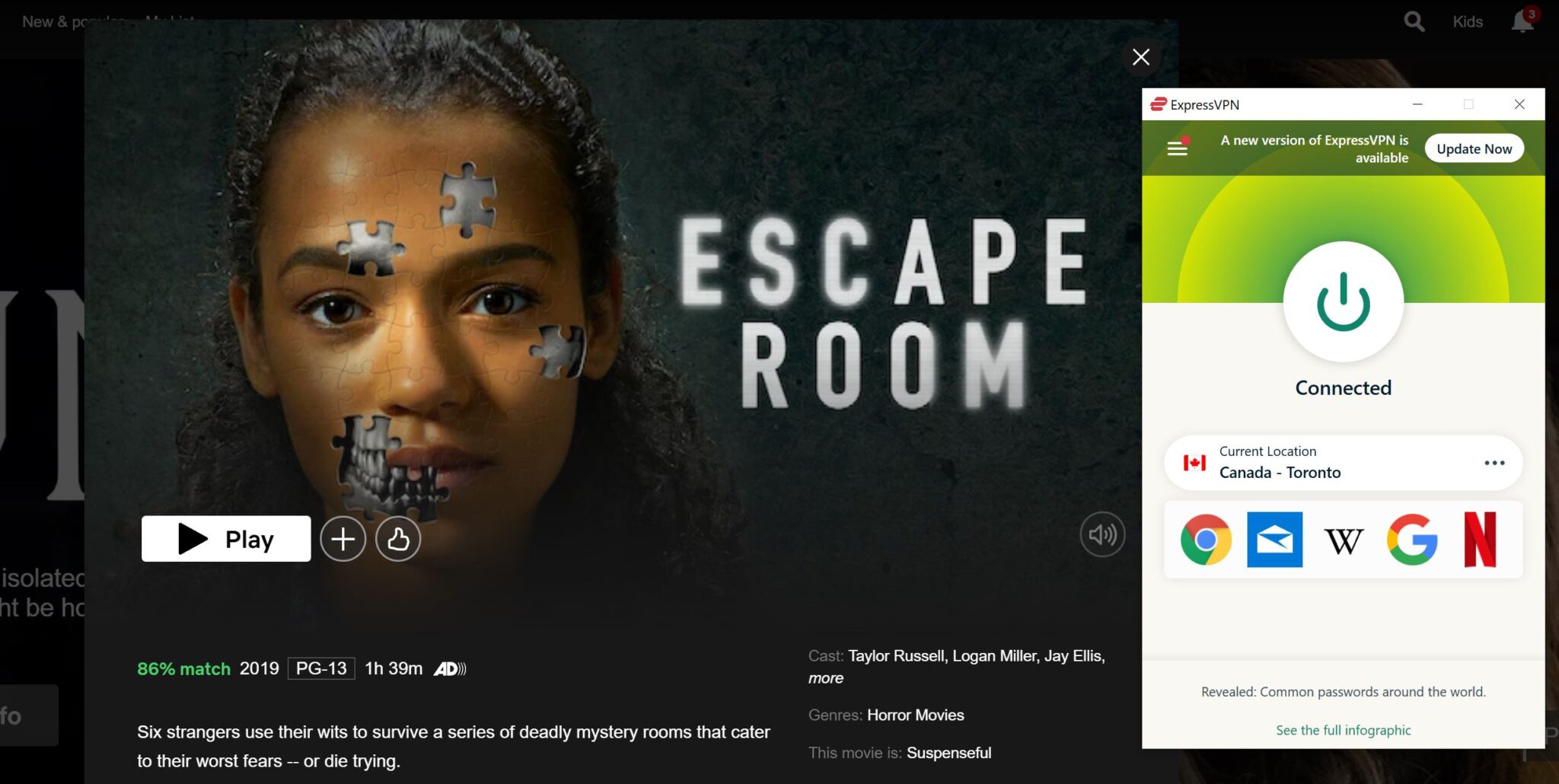 How To Watch Escape Room 2 On Netflix US (5 Easy Steps)