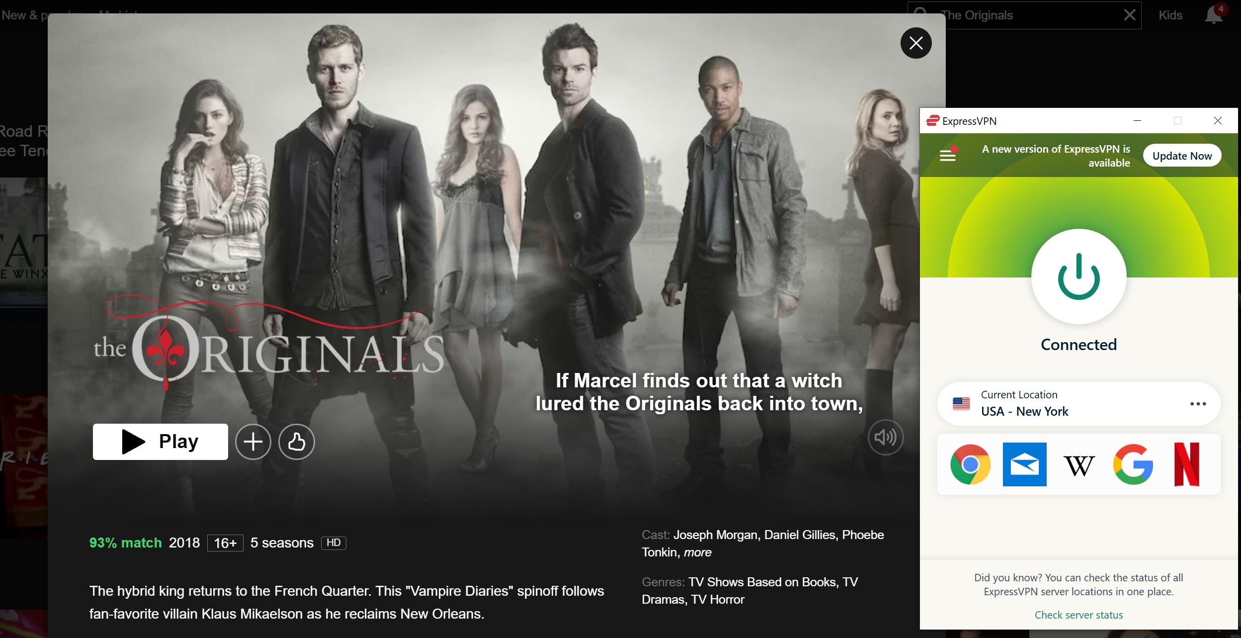The Originals on Netflix