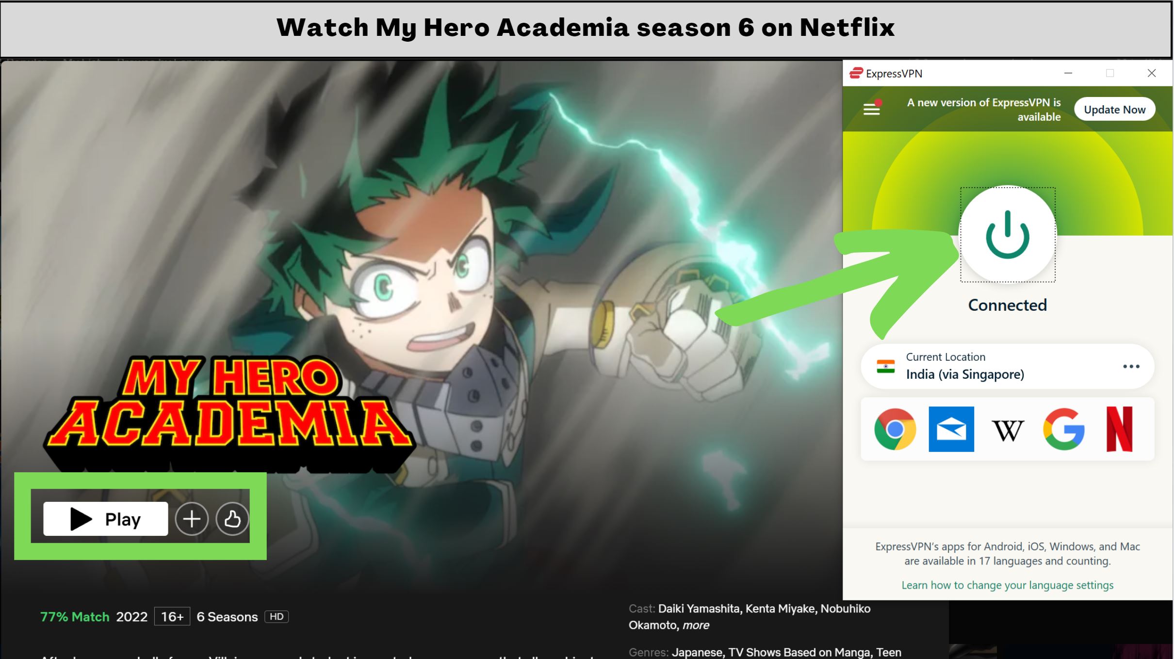 How To Watch My Hero Academia Season 6 On Netflix