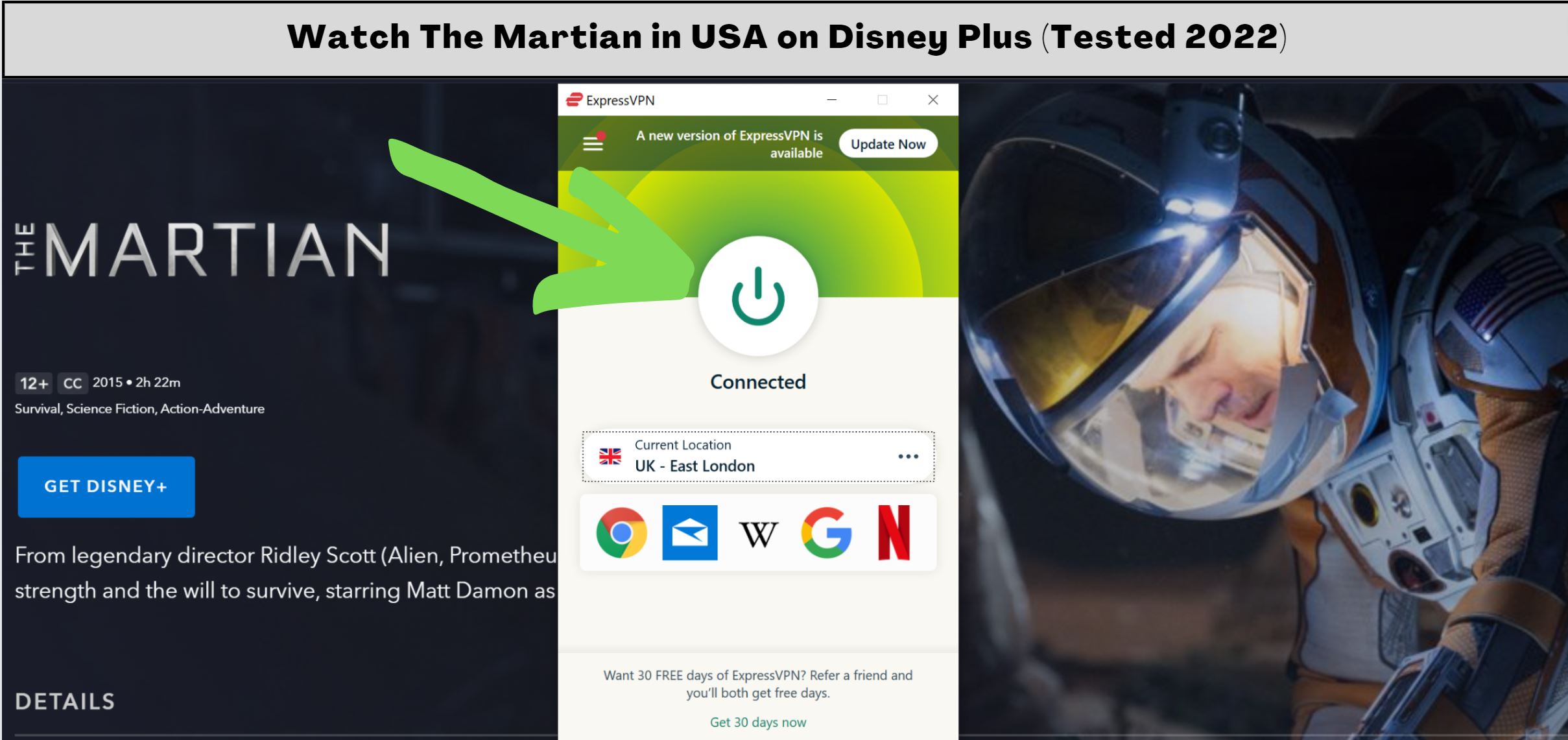 Where to watch The Martian in USA