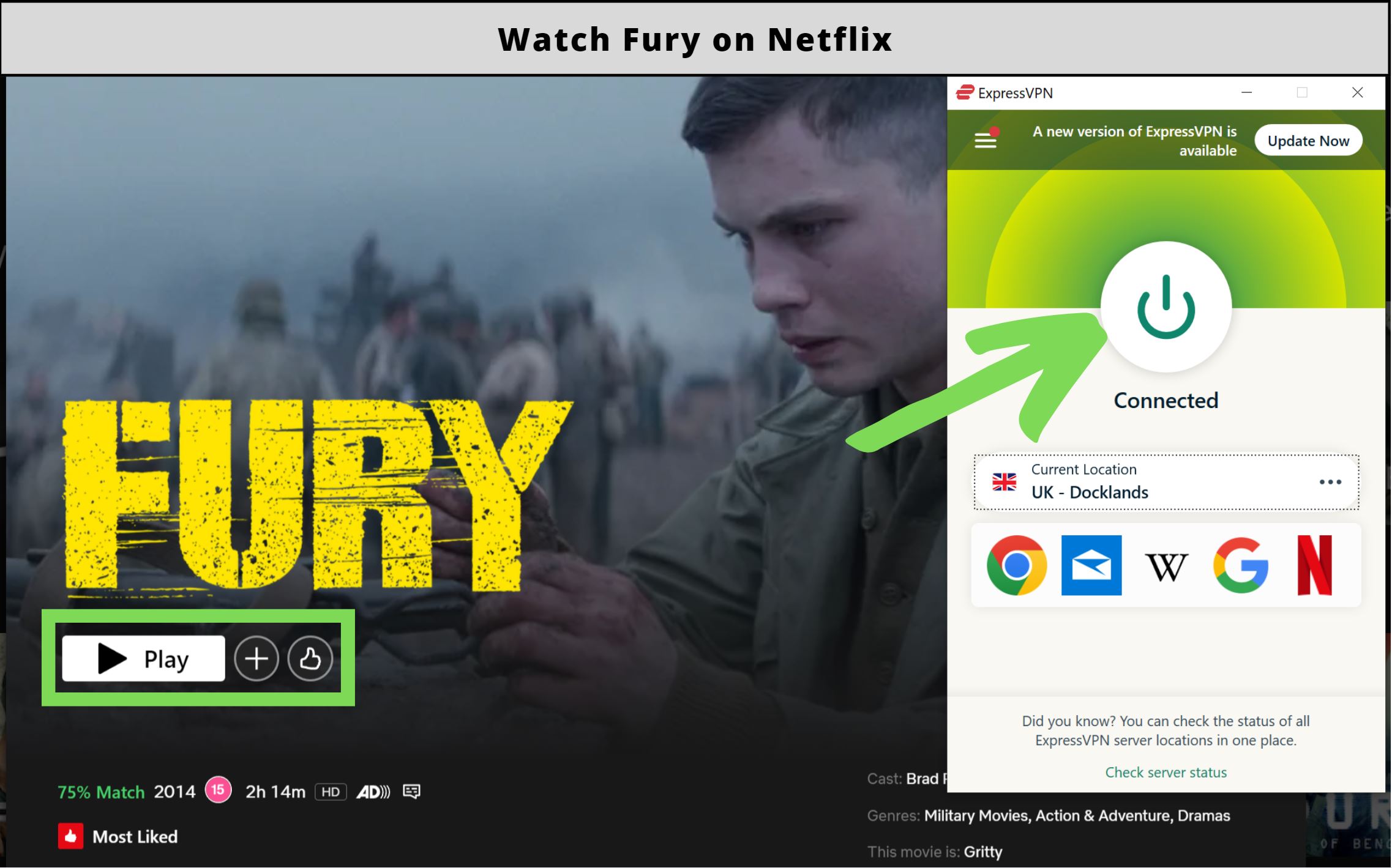 Is Fury on Netflix in 2023?