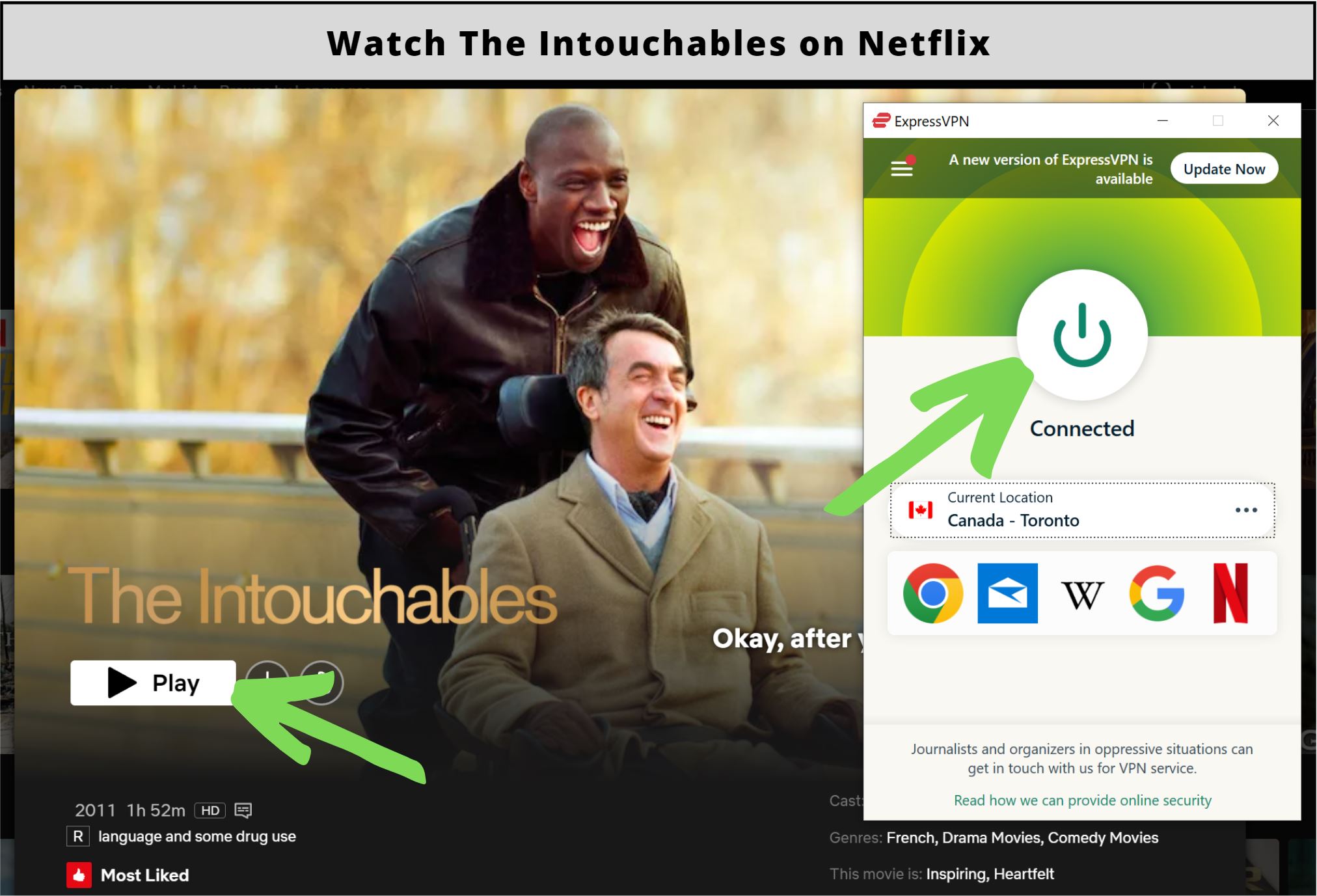 How to Watch The Intouchables on Netflix