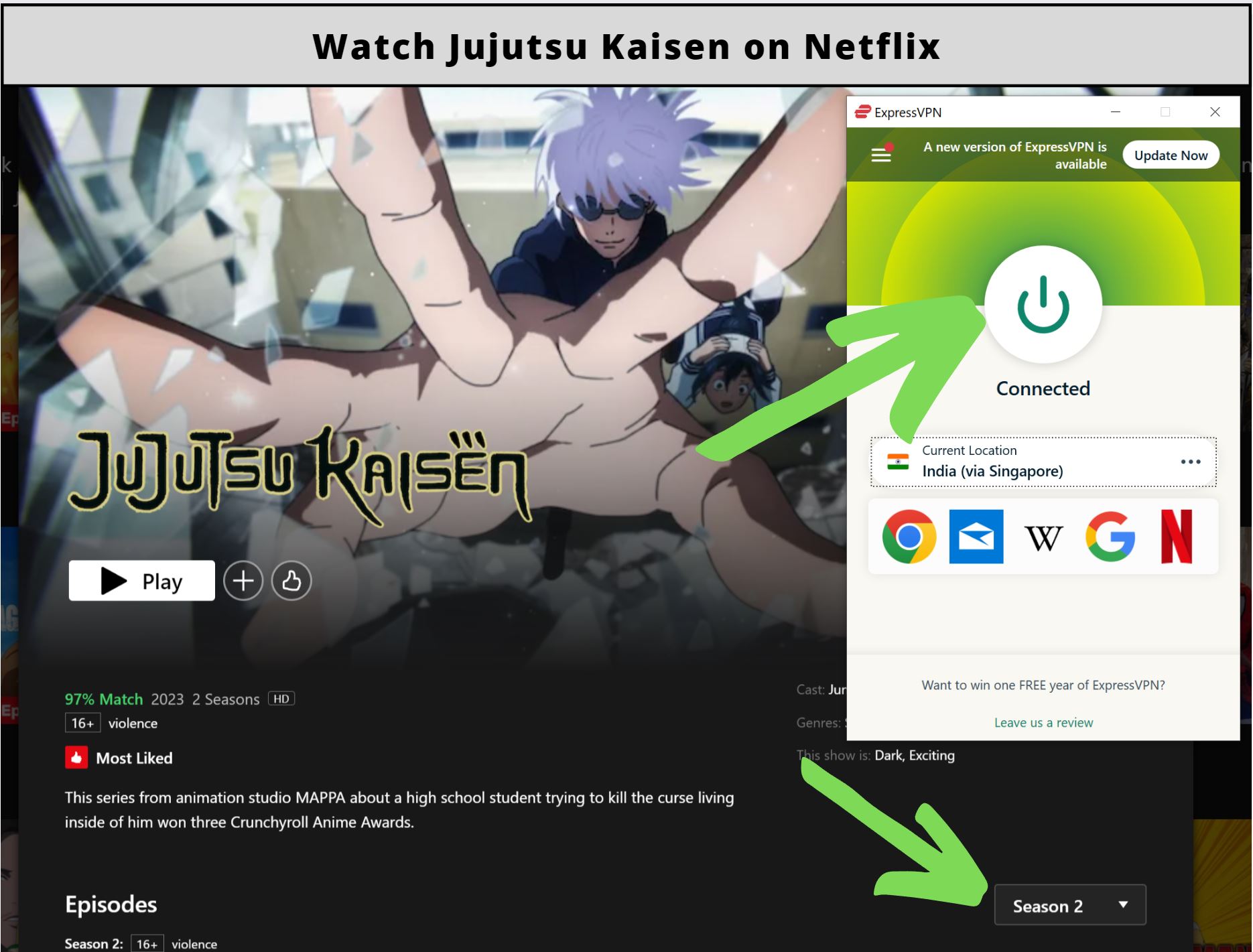 Is Jujutsu Kaisen Season 2 on Netflix?