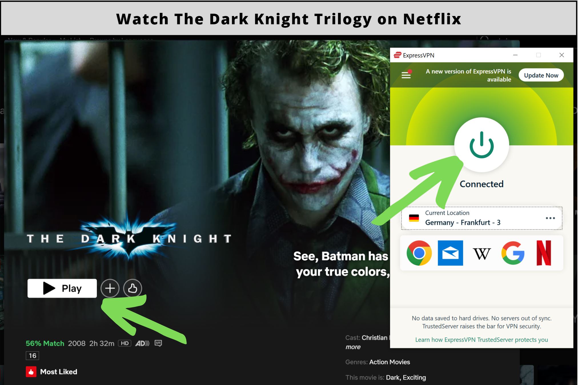 How to watch The Dark Knight Rises on Netflix