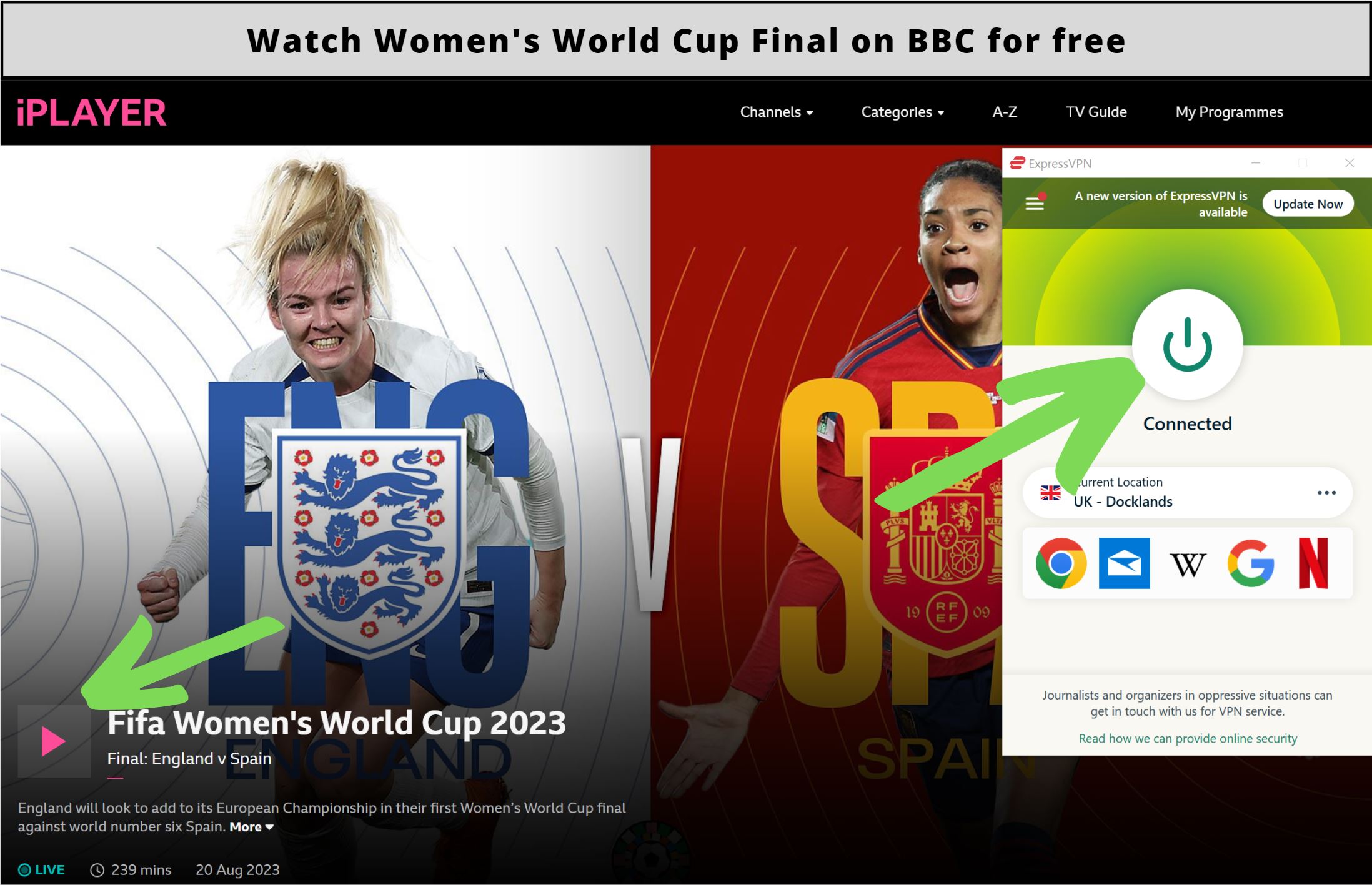 watch women's world cup final