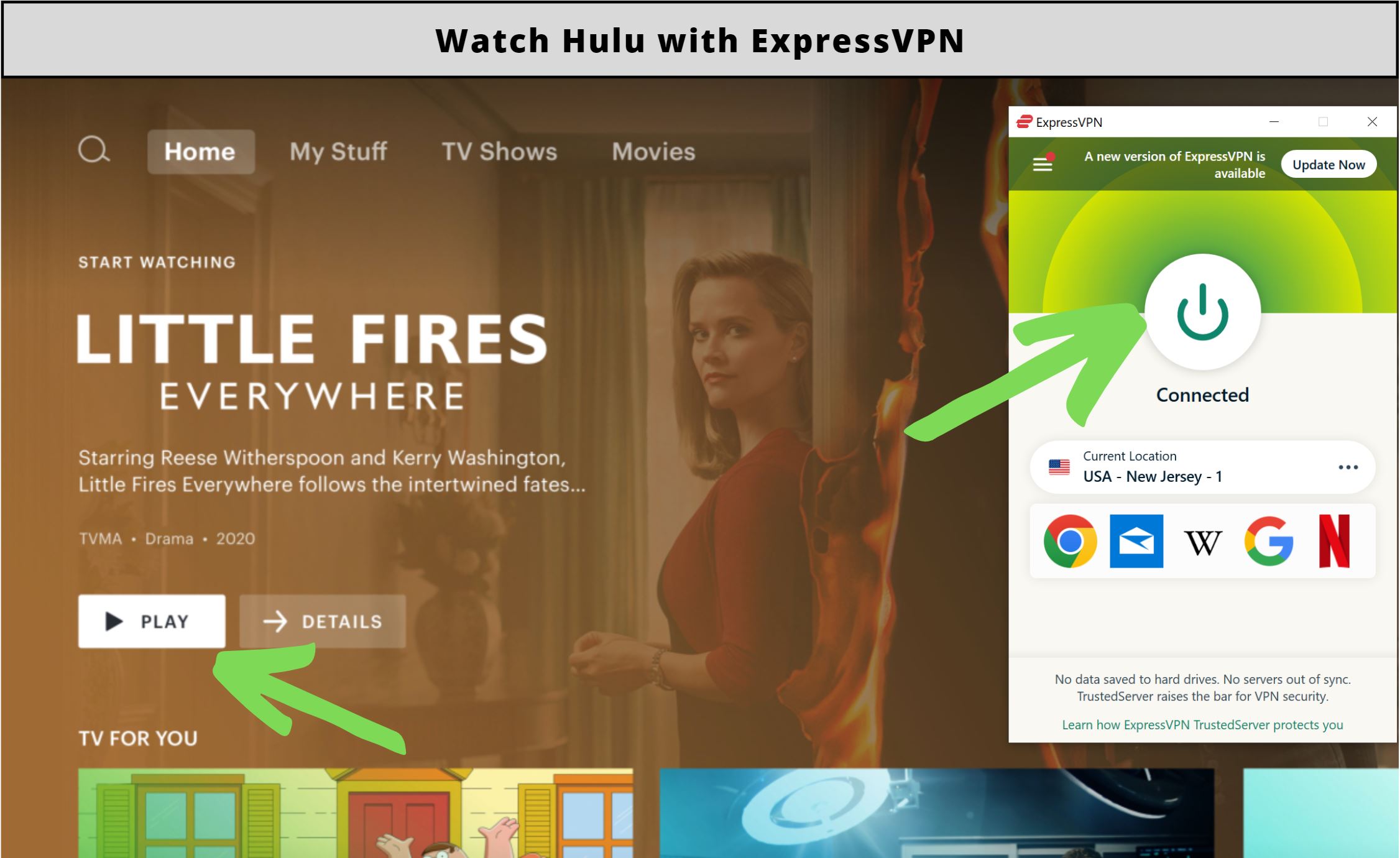 ExpressVPN – Best VPN to get Hulu in Canada