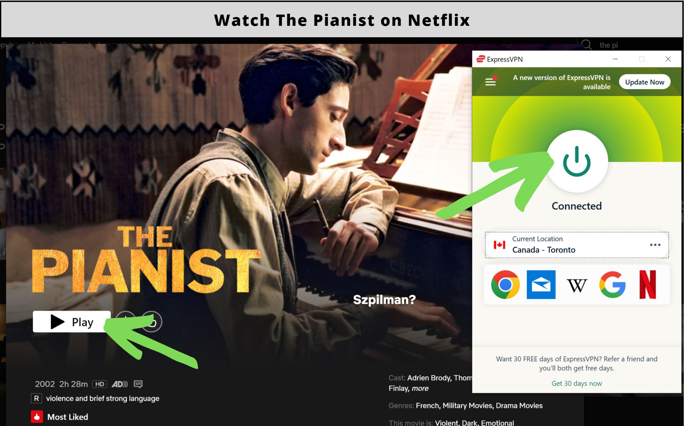 How to watch The Pianist on Netflix