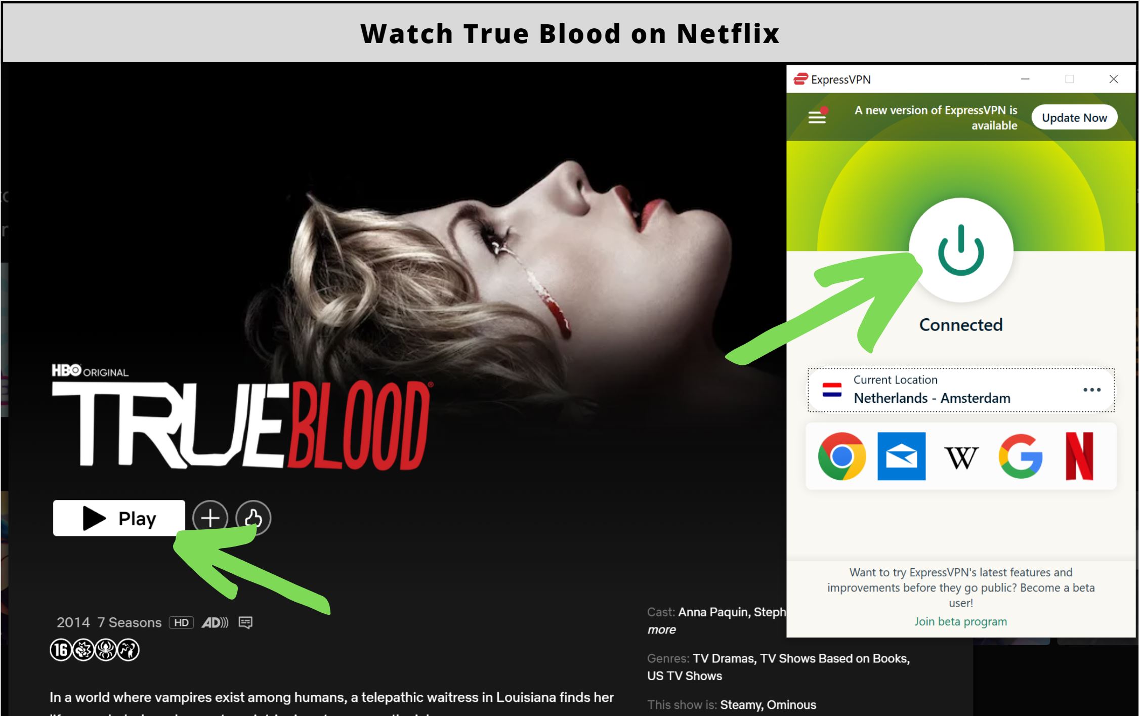 How to watch True Blood on Netflix