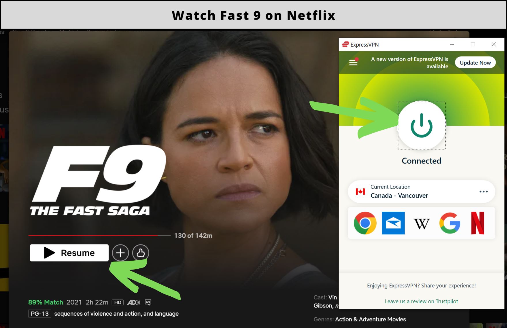 How to watch F9: The Fast Saga on Netflix
