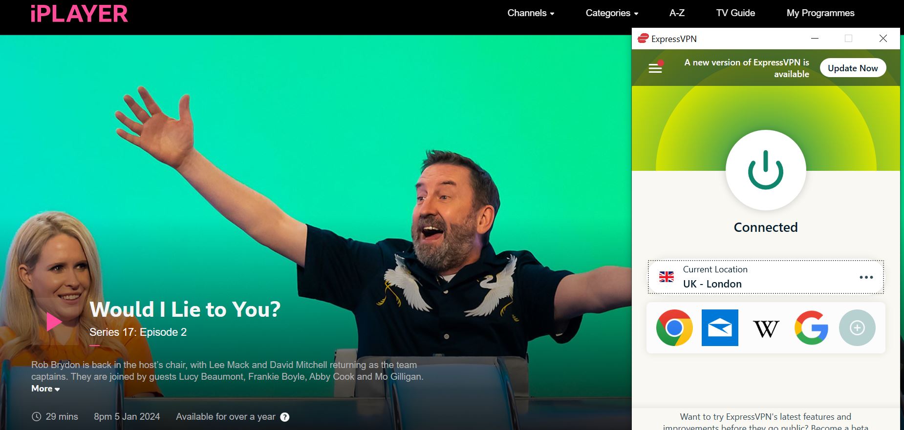 how to watch Would I Lie to You? for free